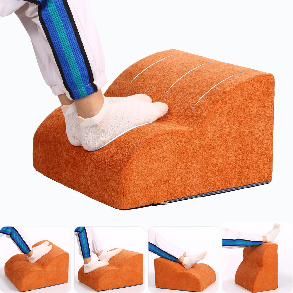 Foot Rest for Under Desk at Work.Multifunctional 3-Tier Foot Stool