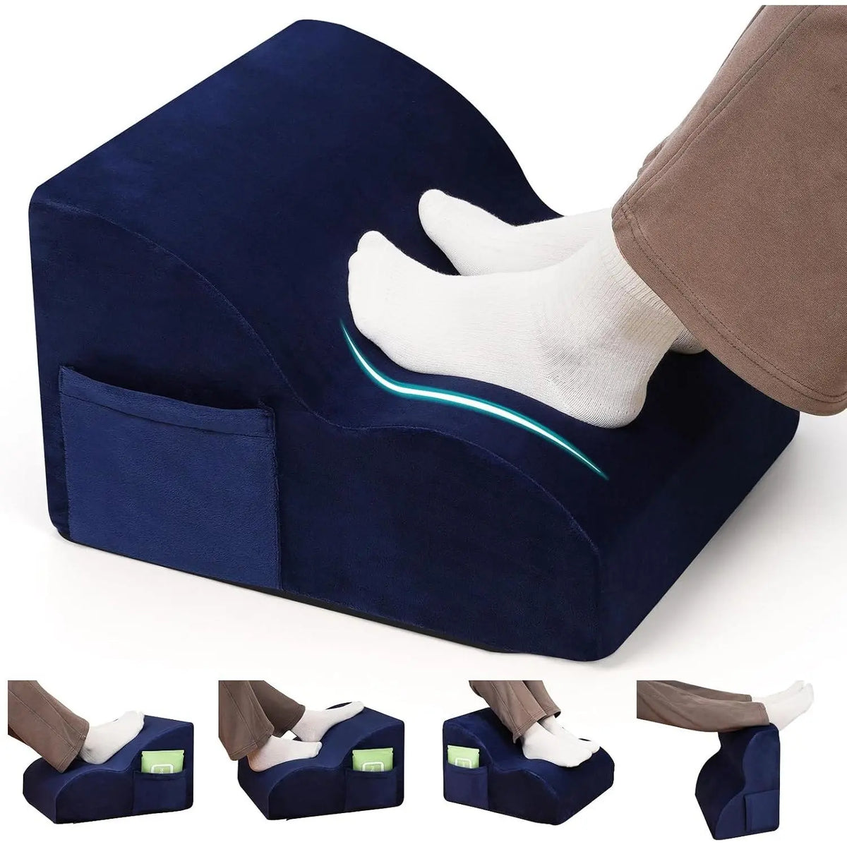 Ergonomic Under-Desk Foot Rest, Comfortable Office Foot Stool for Work