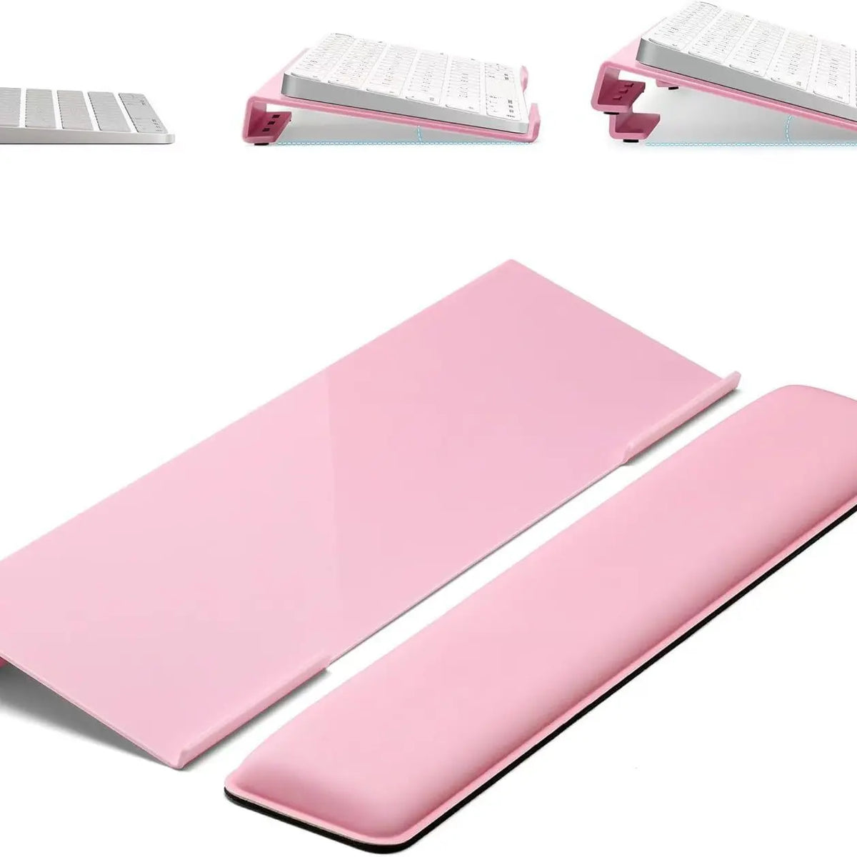 Ergonomic Memory Foam Keyboard Wrist Rest, Cloud-Like Slow Rebound Mouse Pad, Comfortable Non-Slip Wrist Support, Ideal for Long Hours Use
