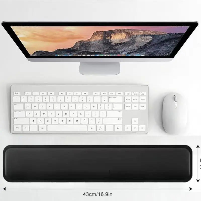 Ergonomic Memory Foam Keyboard Wrist Rest, Cloud-Like Slow Rebound Mouse Pad, Comfortable Non-Slip Wrist Support, Ideal for Long Hours Use