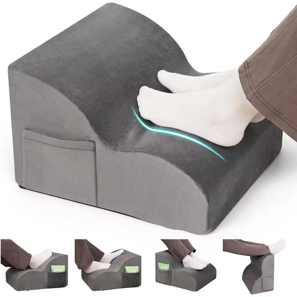 Ergonomic Under-Desk Foot Rest, Comfortable Office Foot Stool for Work