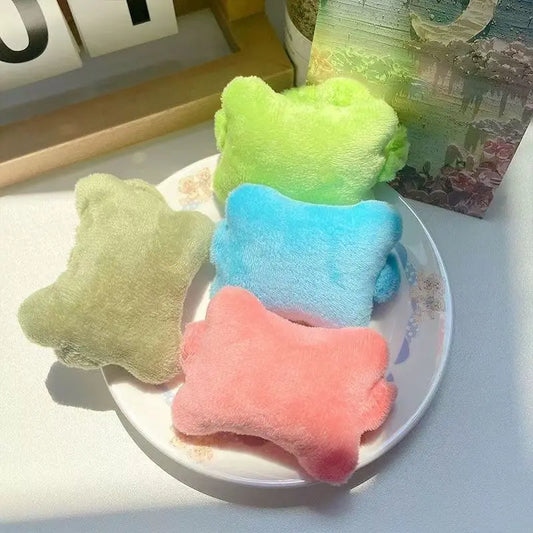Cute Mini Plush Wrist Rest Pad for Keyboard & Mouse, Soft‑Fuzzy Hand Support Cushion for Office Typing, Anti‑Abrasion Hand‑Rest Wrist Protector, Comfort Small Wrist Pillow for Desktop Computer Workstation, Ergonomic Hand‑Care Accessory for Office Worker,,
