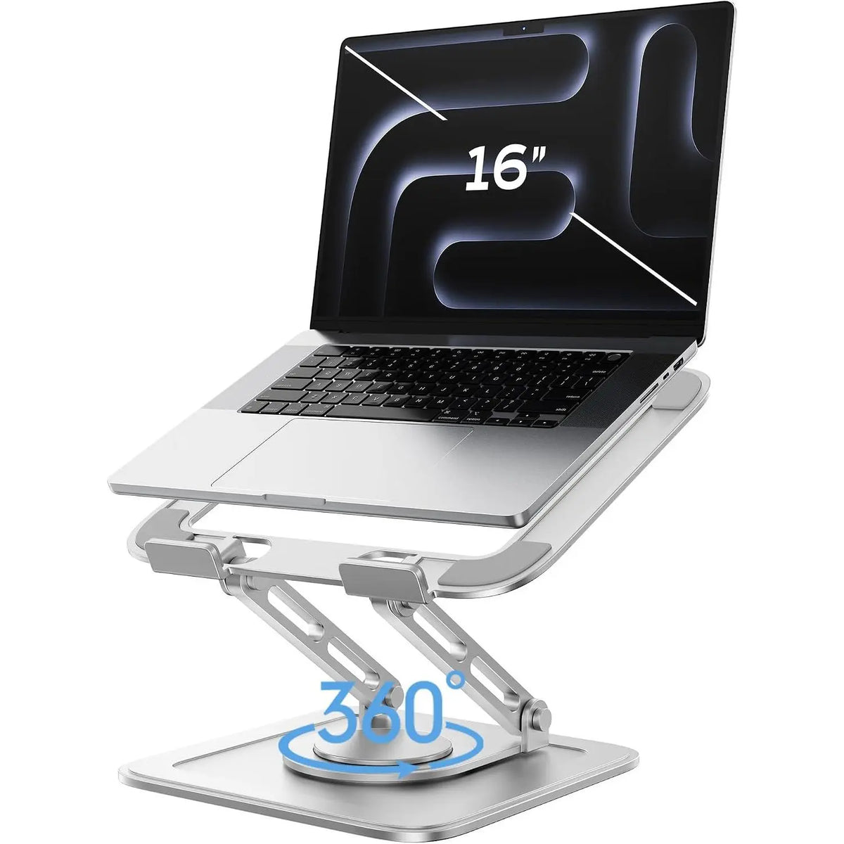 Adjustable Laptop Stand,  Stand with 360 Rotating Base