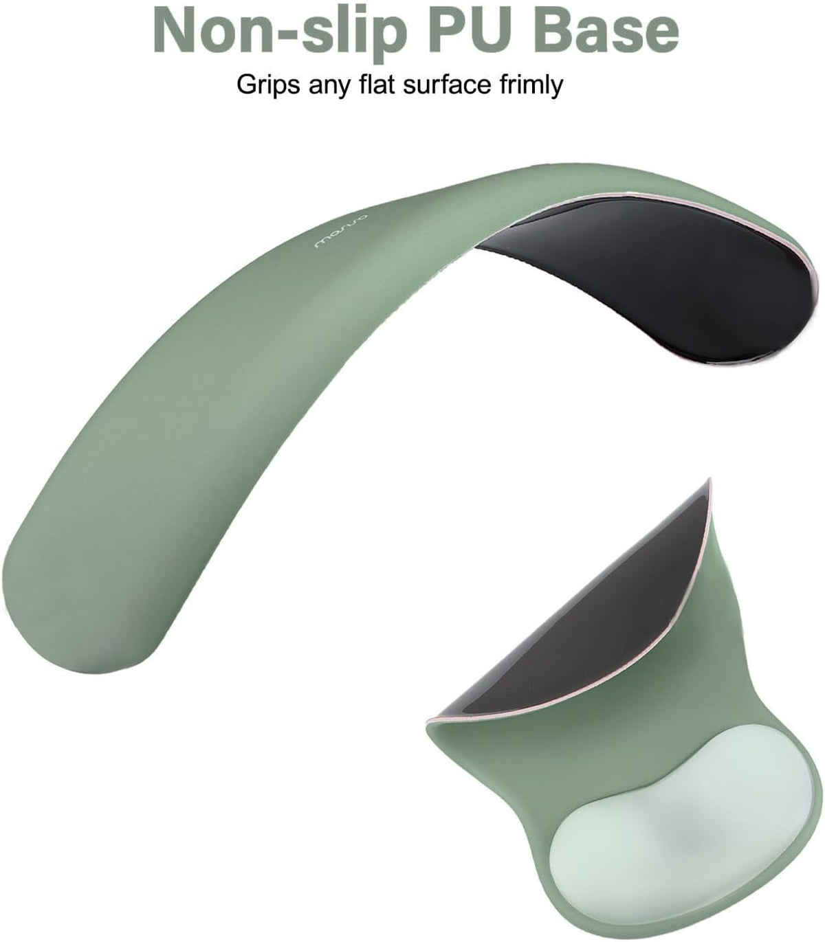MOSISO Wrist Rest Support for Mouse Pad&Keyboard Set, Green