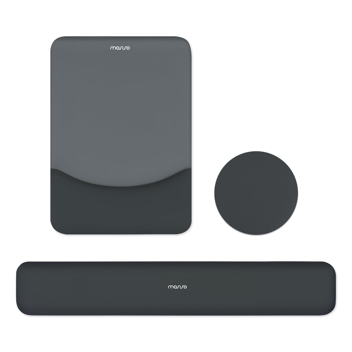 MOSISO Ergonomic Keyboard & Mouse Pad Wrist Rest Set, Antique Green