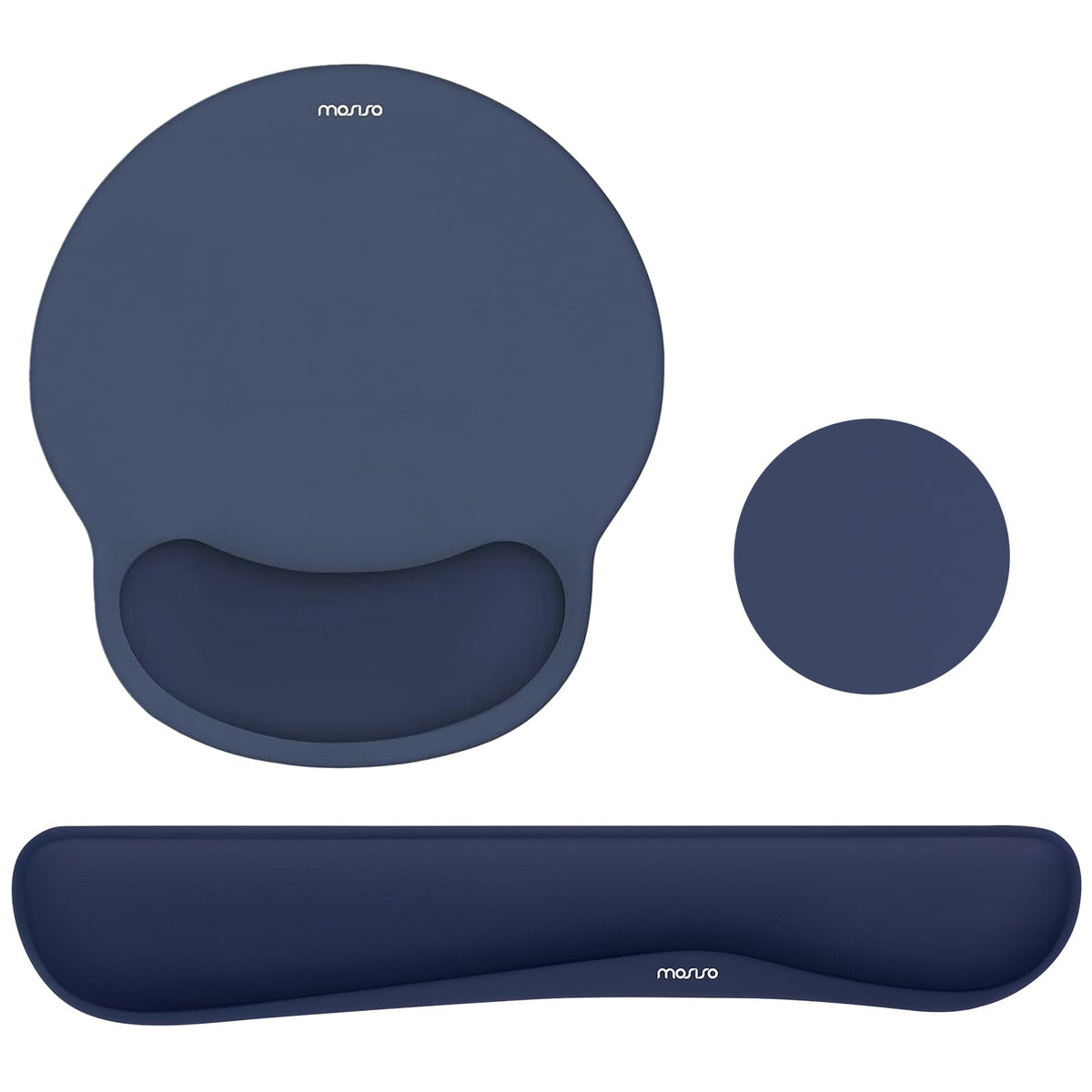 MOSISO Wrist Rest Support for Mouse Pad&Keyboard Set, Chalk Pink