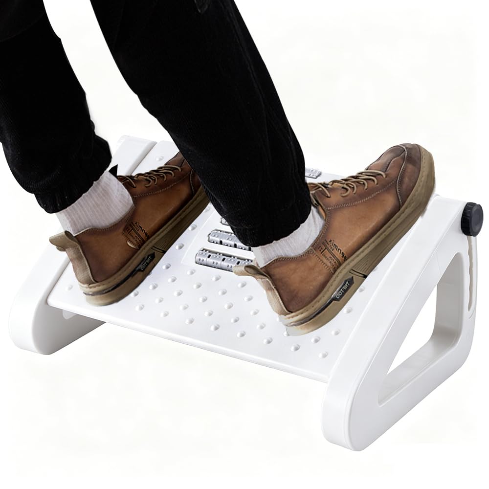 CasaZenith Foot Rest, Six Heights Adjustable Foot Rest Under Desk at Work