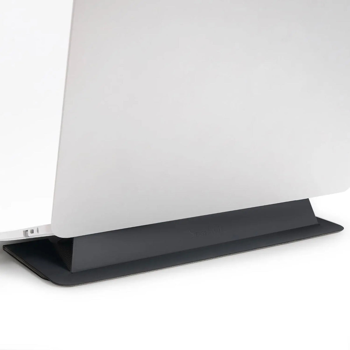 Laptop Stand for Desk, Office,  Notebook Stand, Foldable & Portable Travel FlatStand, Lightweight, Anti-Slip, Compatible with MacBook Air, Pro, and Up to 15.4" Laptops (Charcoal)