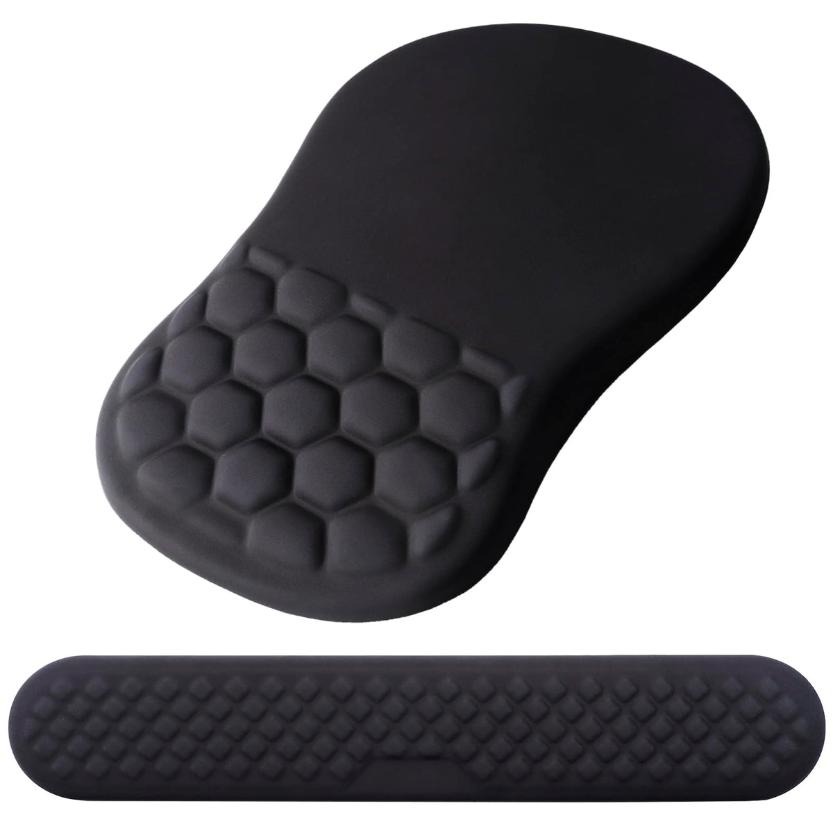 Ergonomic Mouse Pad with Wrist Support and Keyboard Wrist Rest Set