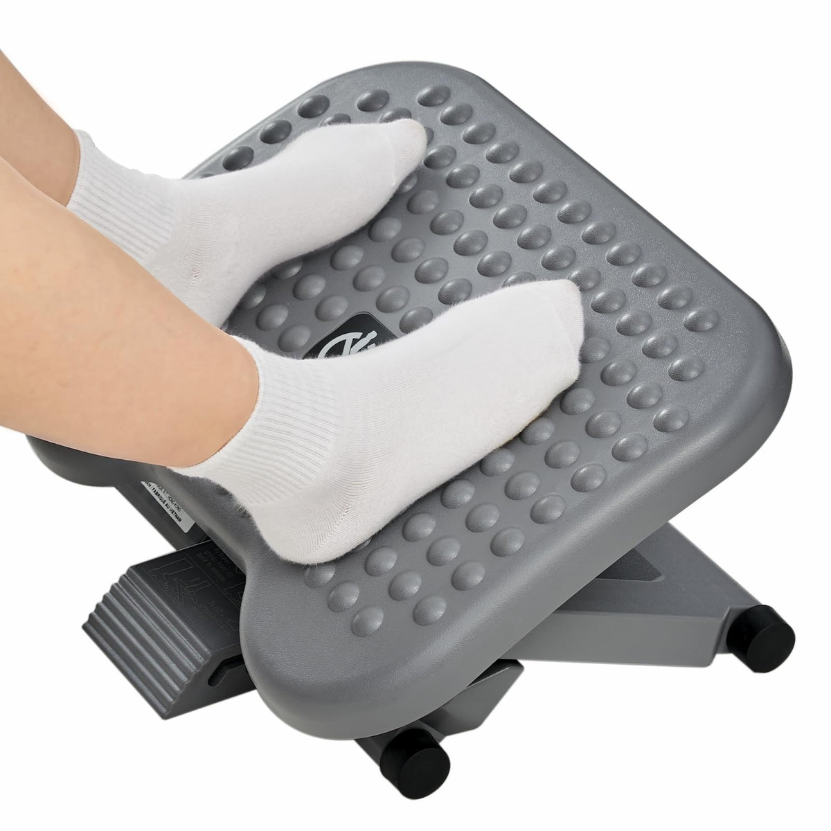 HUANUO Adjustable Foot Rest for Under Desk with 3 Height Position, White