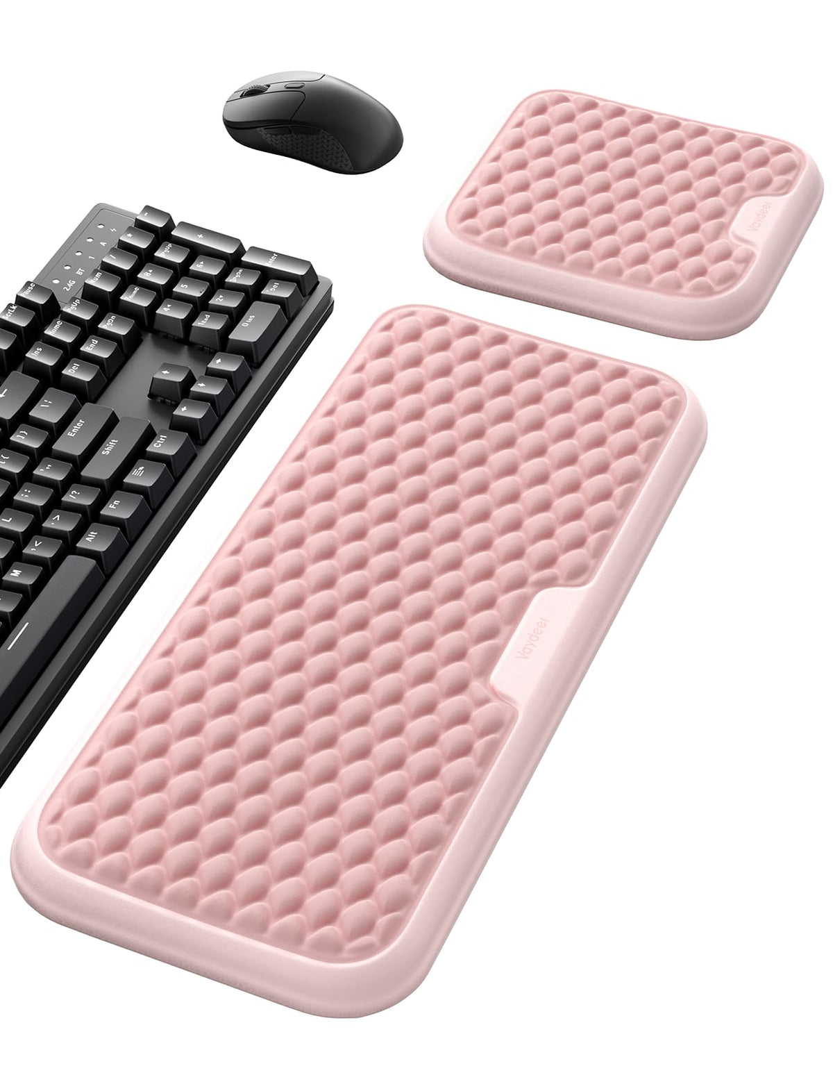 Vaydeer Wrist Rest for Keyboard and Mouse, Computer Ergonomic Wrist Support Pad, Soft Memory Foam Arm Cushion for Desk, Palm Hand Office Laptop Typing