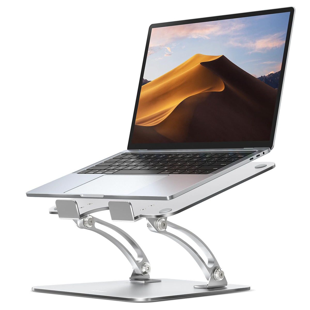 Nulaxy Fully Adjustable Laptop Stand for Desk, Dual Foldable Computer Riser