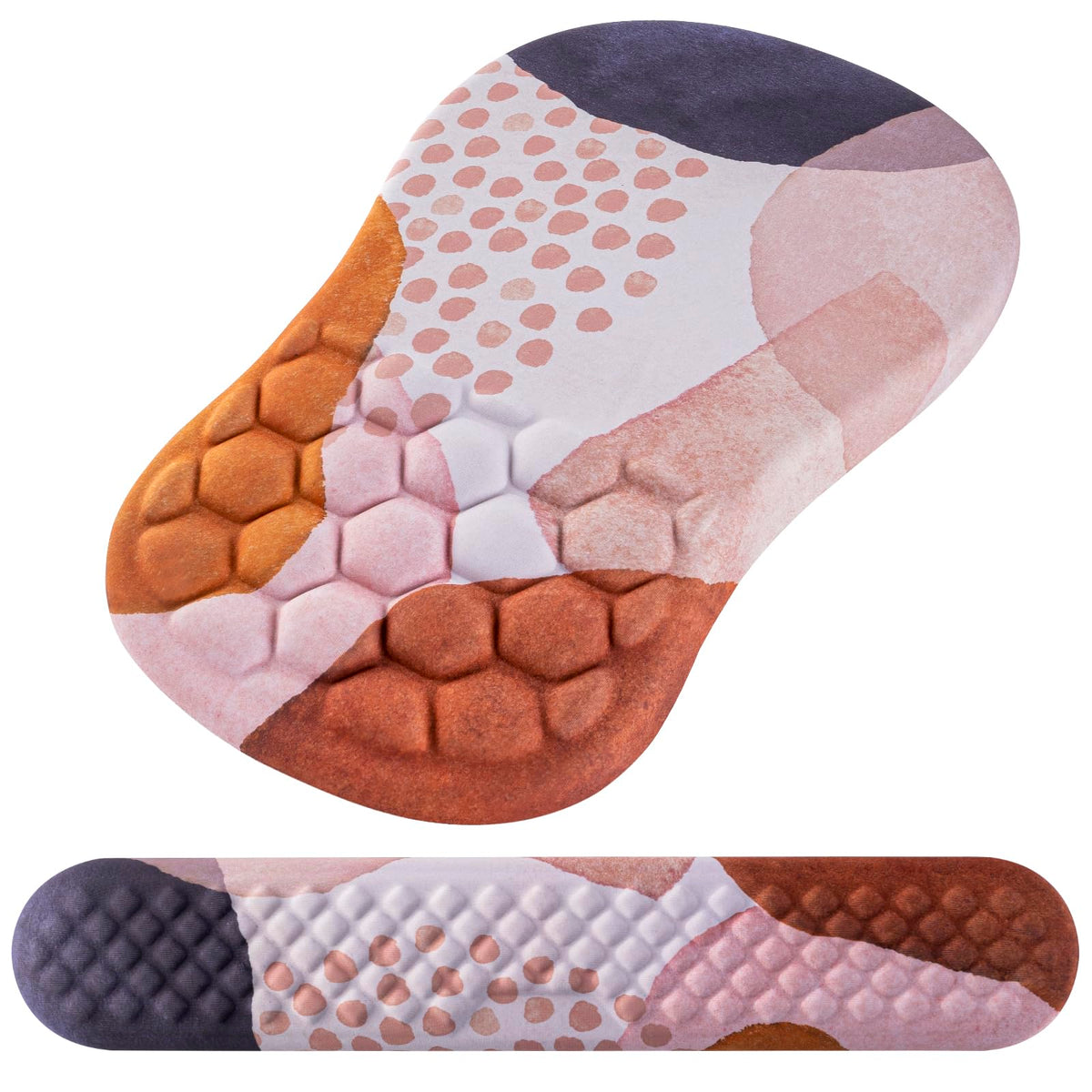 Ergonomic Mouse Pad with Wrist Support and Keyboard Wrist Rest Set