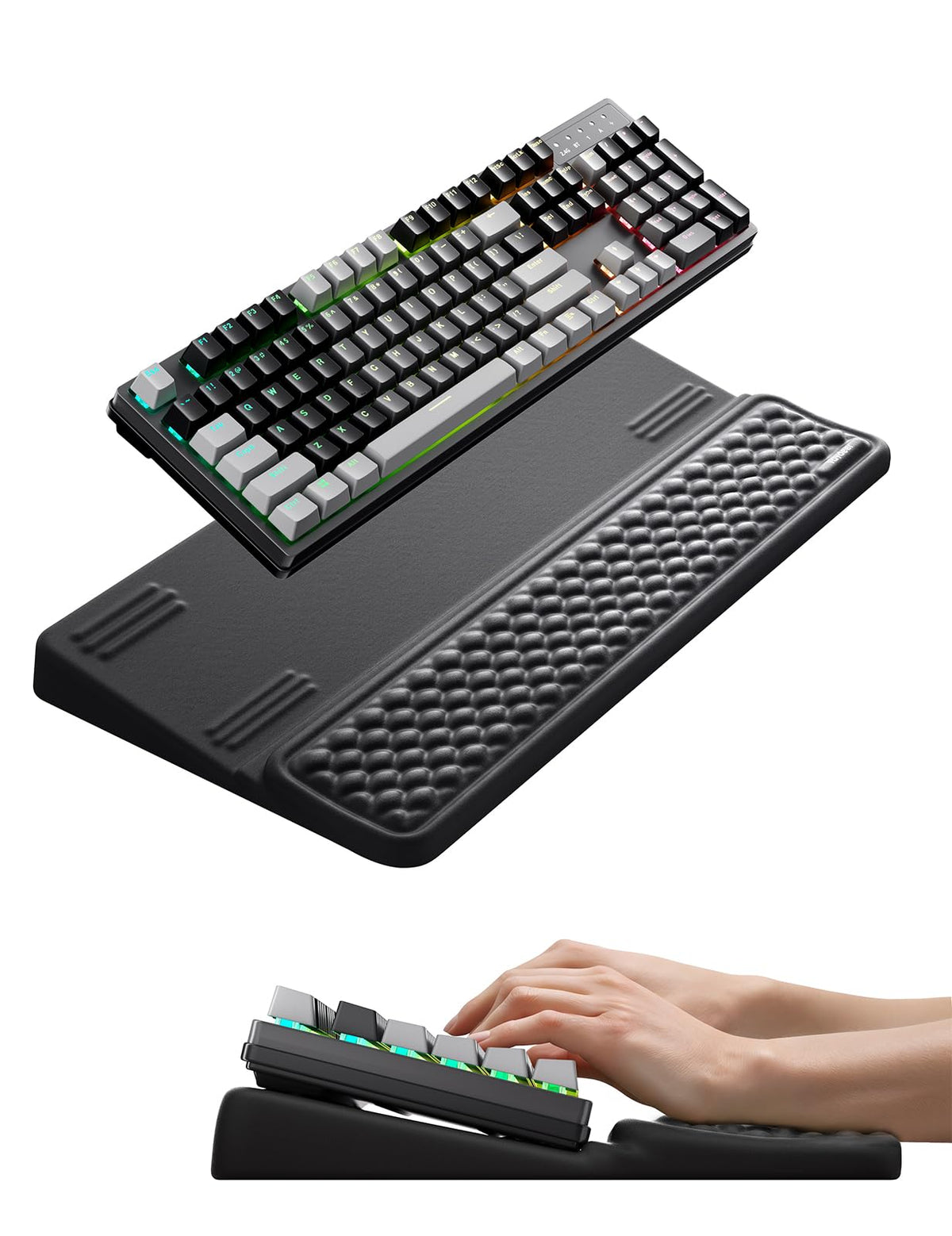 Vaydeer Wrist Rest with Keyboard Stand Computer Ergonomic Wrist Support Pad