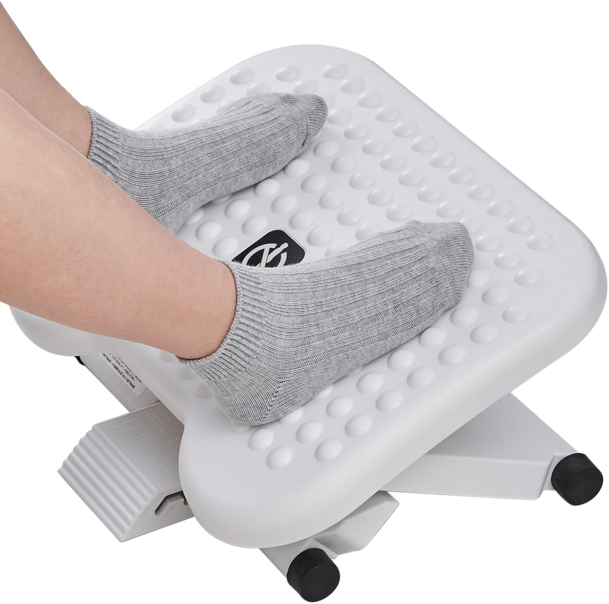 HUANUO Adjustable Foot Rest for Under Desk with 3 Height Position, White