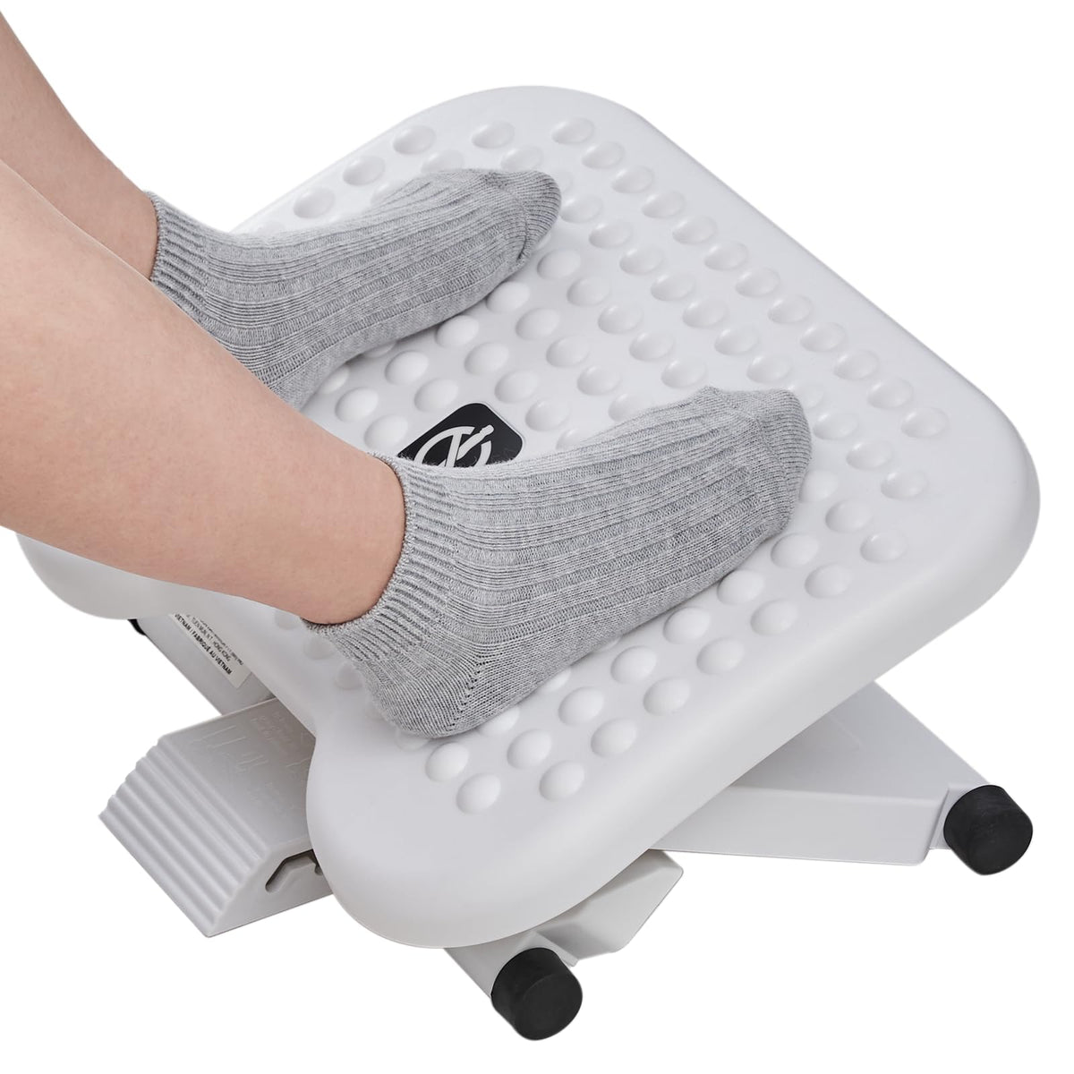 HUANUO Adjustable Foot Rest for Under Desk with 3 Height Position, White
