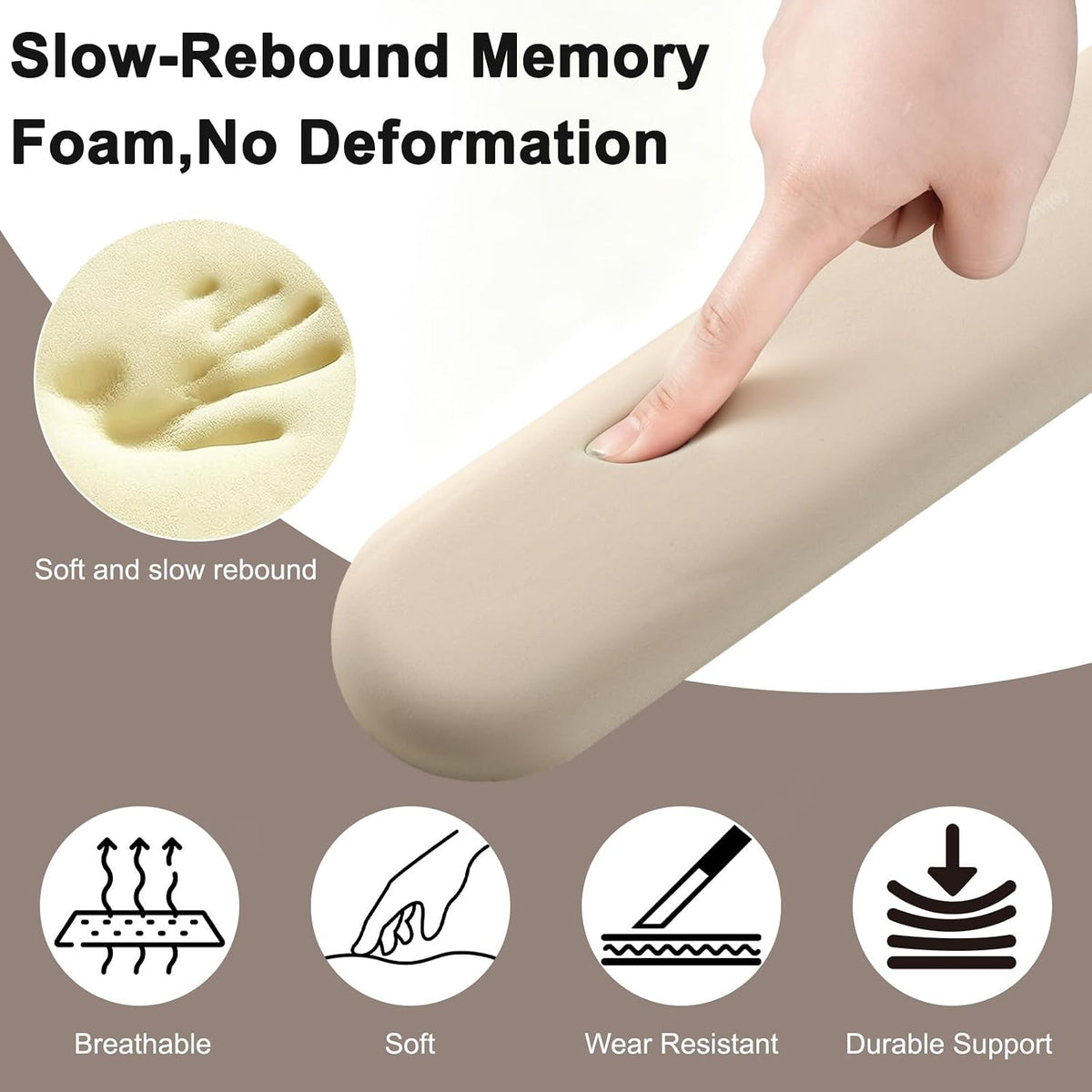 Ergonomic Mouse Pad with Wrist Rest, Mouse Pads for Desk Wrist Support