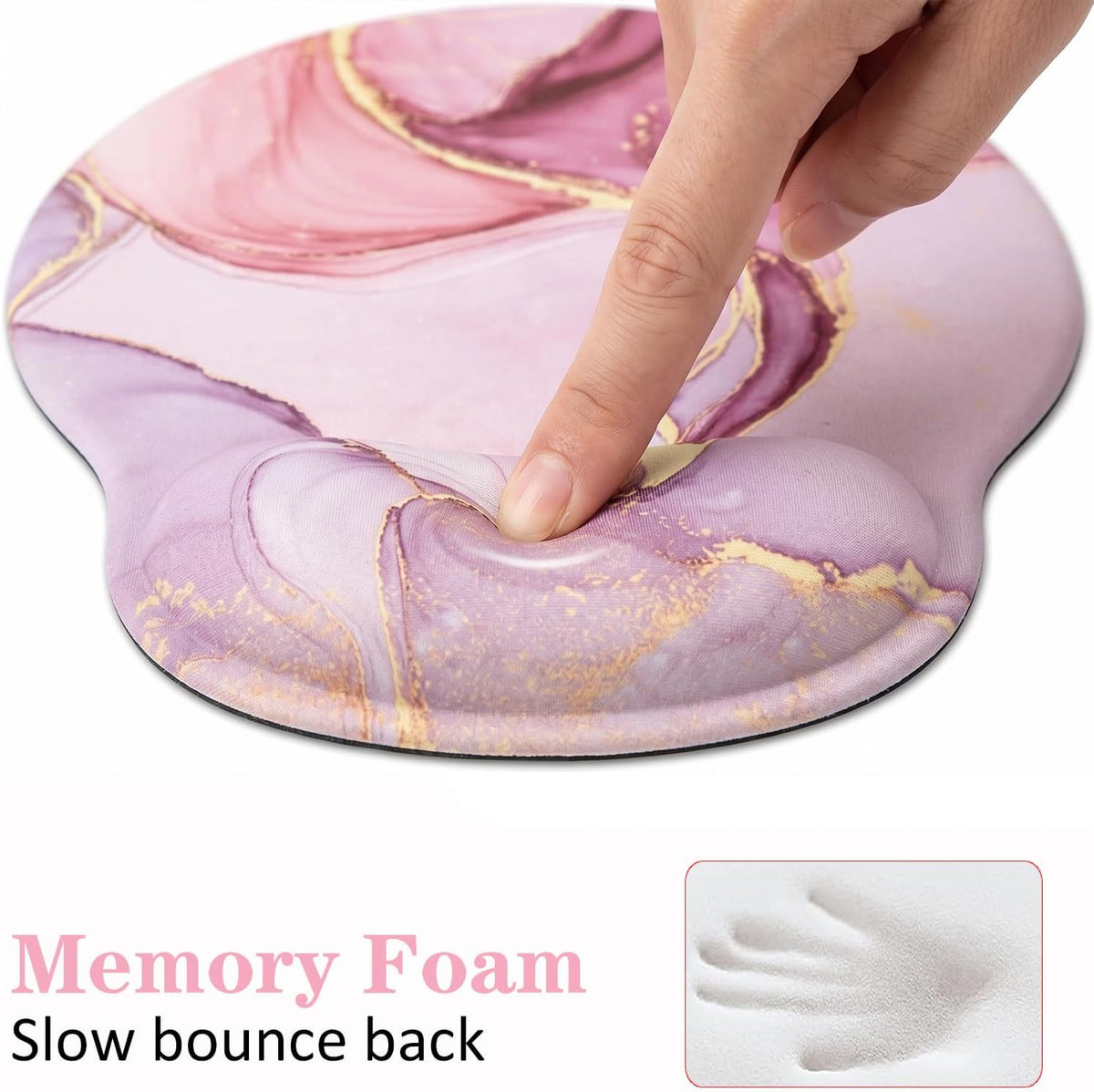Lateefah Ergonomic Mouse Pad with Wrist Rest and Keyboard Wrist Rest Set