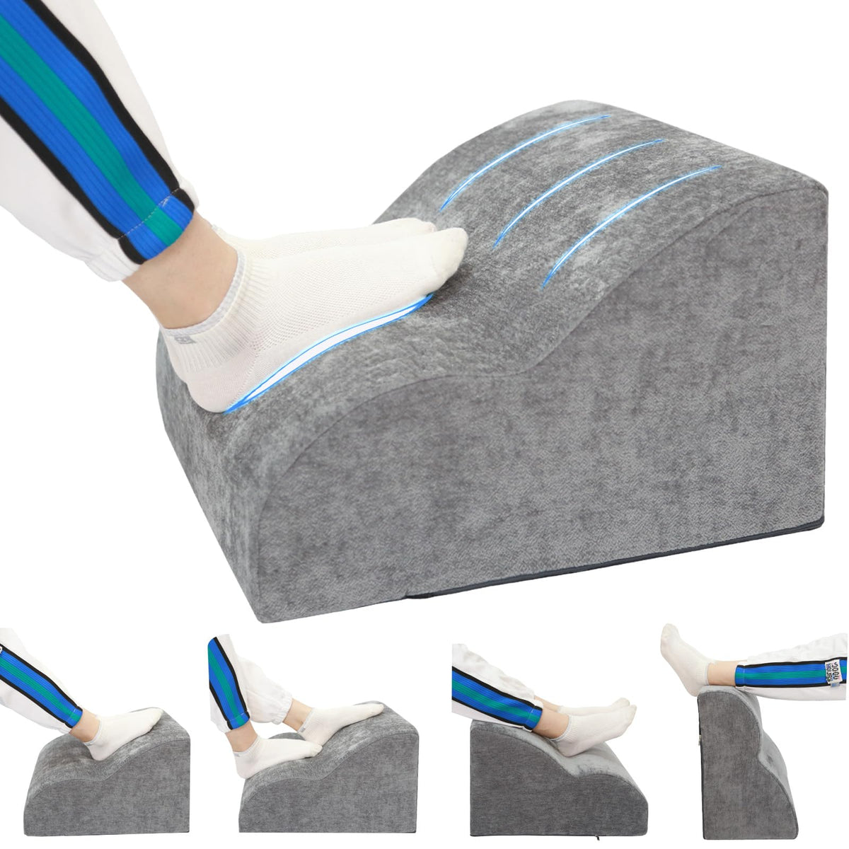 Foot Rest for Under Desk at Work.Multifunctional 3-Tier Foot Stool