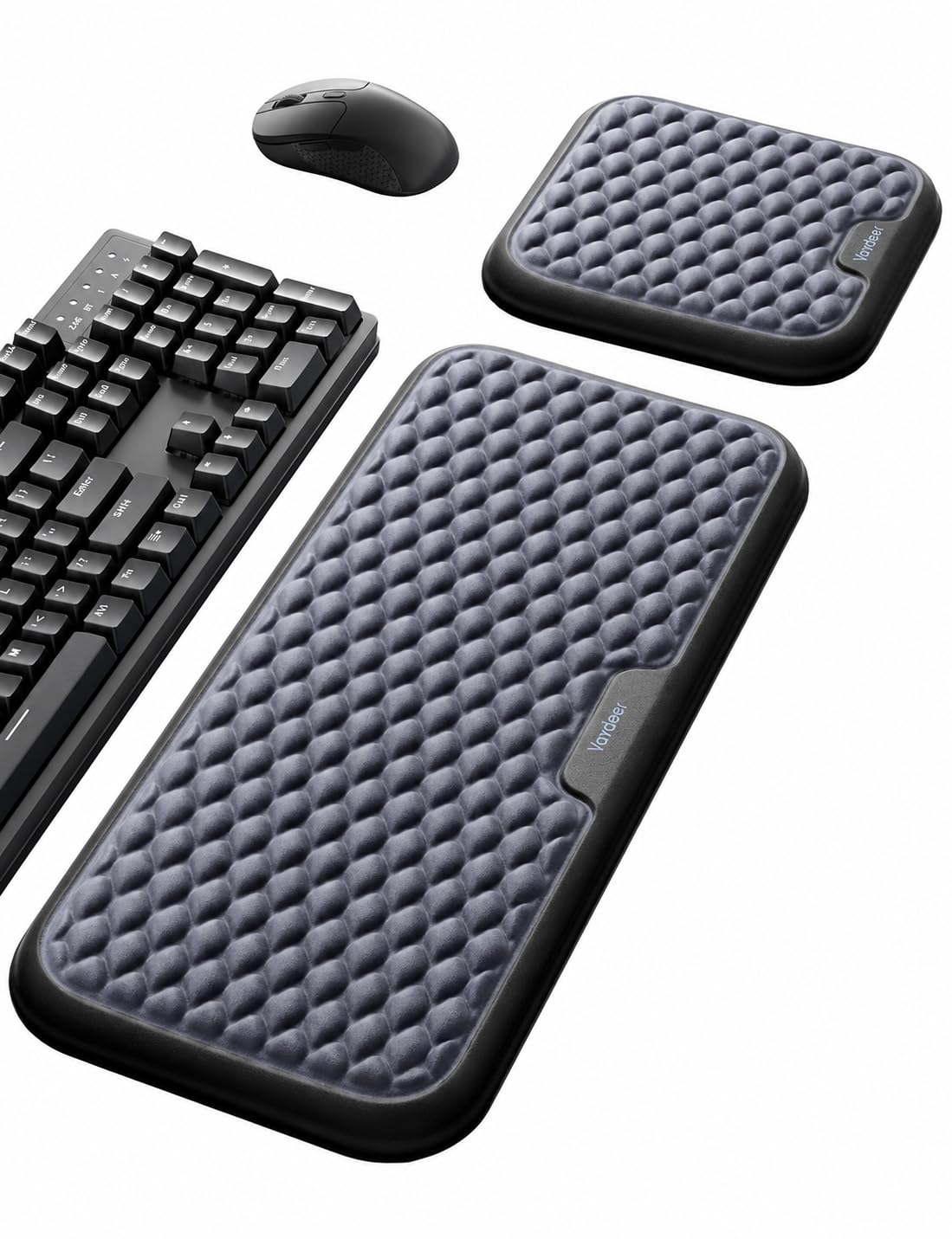 Vaydeer Wrist Rest for Keyboard and Mouse, Computer Ergonomic Wrist Support Pad, Soft Memory Foam Arm Cushion for Desk, Palm Hand Office Laptop Typing