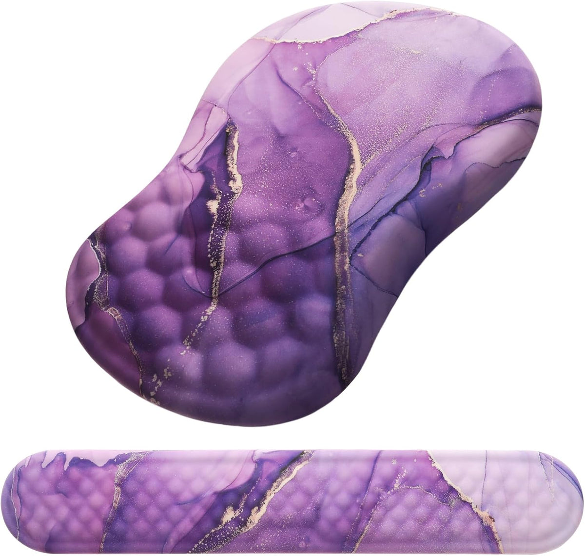 Ergonomic Mouse Pad with Wrist Support and Keyboard Wrist Rest Set