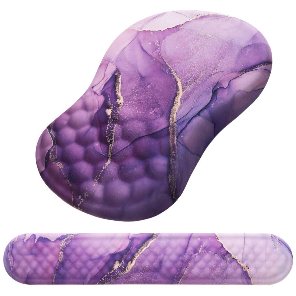 Ergonomic Mouse Pad with Wrist Support and Keyboard Wrist Rest Set