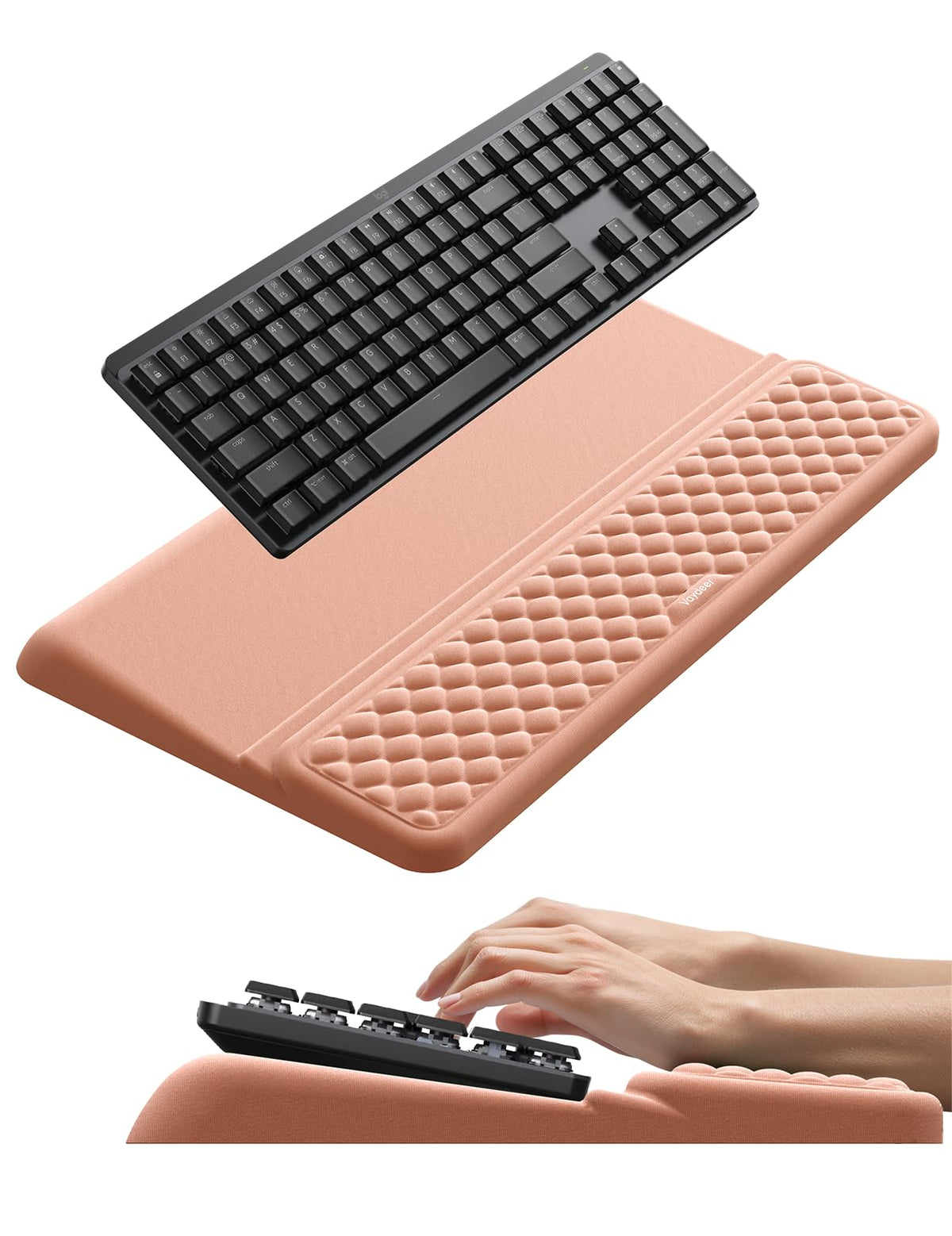 Vaydeer Wrist Rest with Keyboard Stand Computer Ergonomic Wrist Support Pad