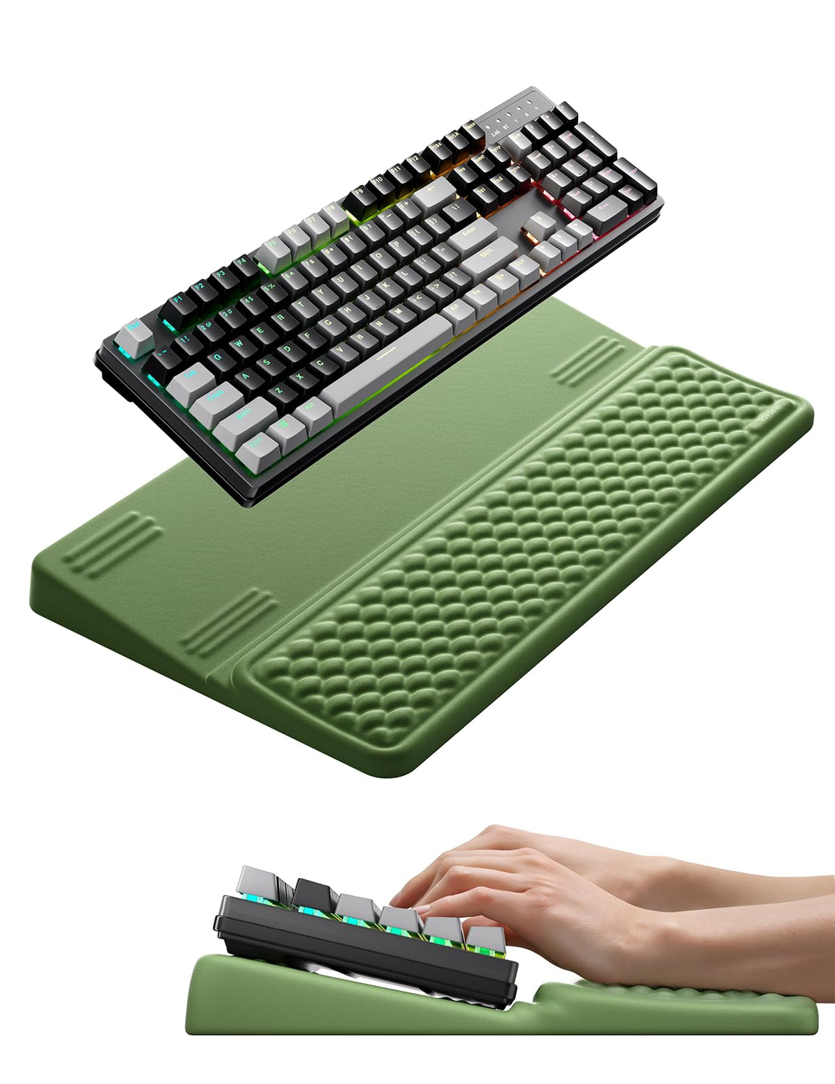 Vaydeer Wrist Rest with Keyboard Stand Computer Ergonomic Wrist Support Pad