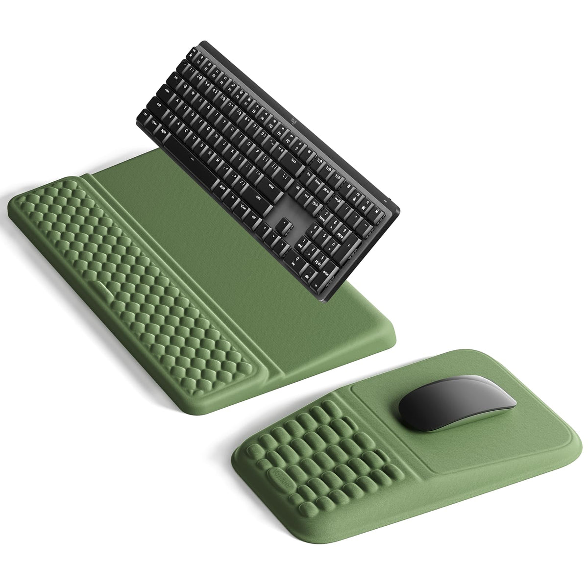 Vaydeer Keyboard Stand and Mouse Pad Set, Soft Memory Foam Wrist Rest