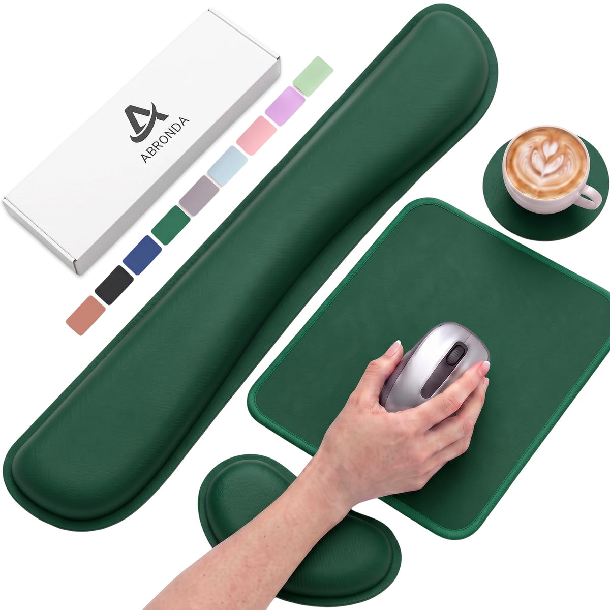 Office Ergonomic Memory Foam Computer Mouse and Keyboard Wrist Rest pad Support Carpal Tunnel, Wrist Rest for Keyboard and Mouse, Wrist Support Set