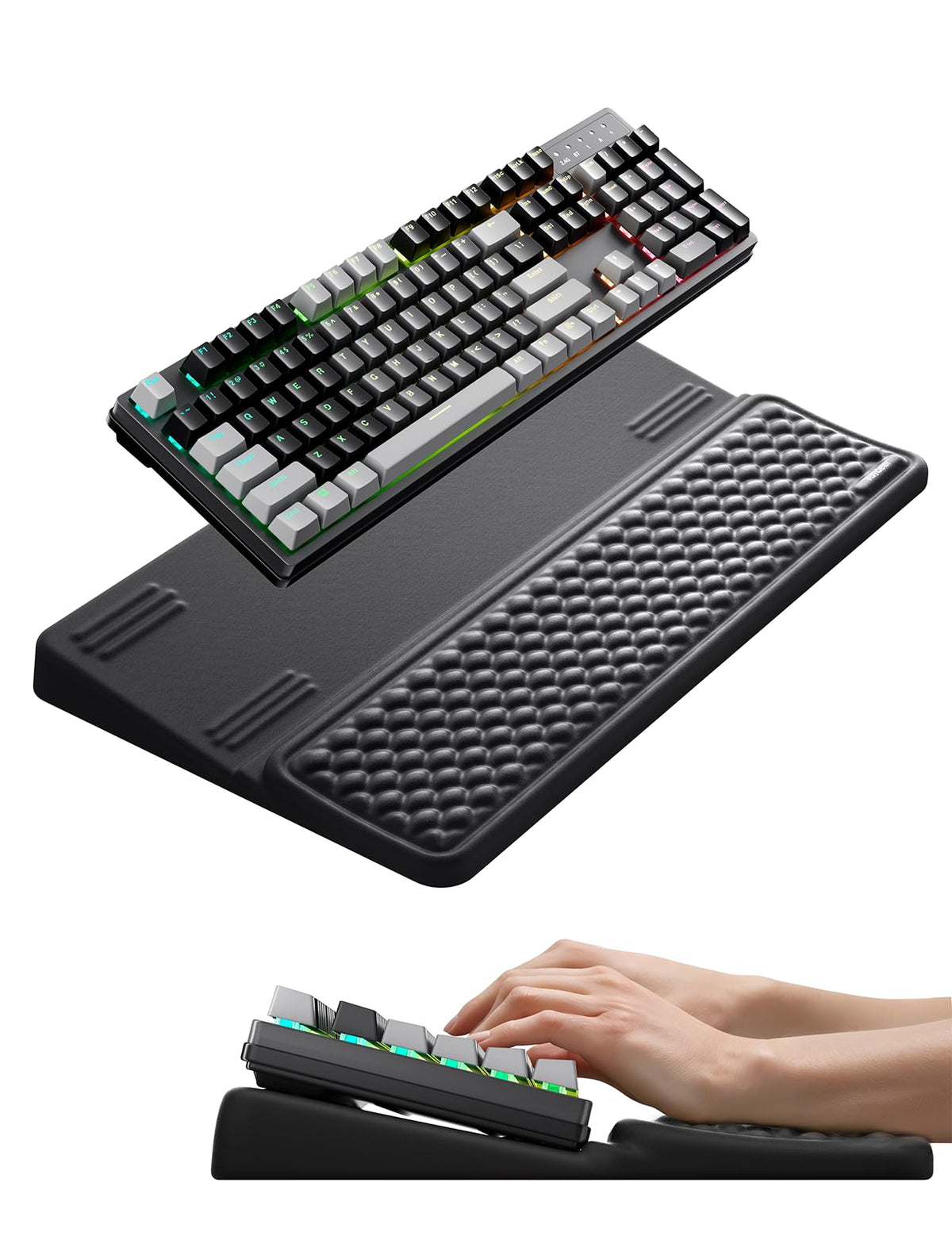 Vaydeer Wrist Rest with Keyboard Stand Computer Ergonomic Wrist Support Pad