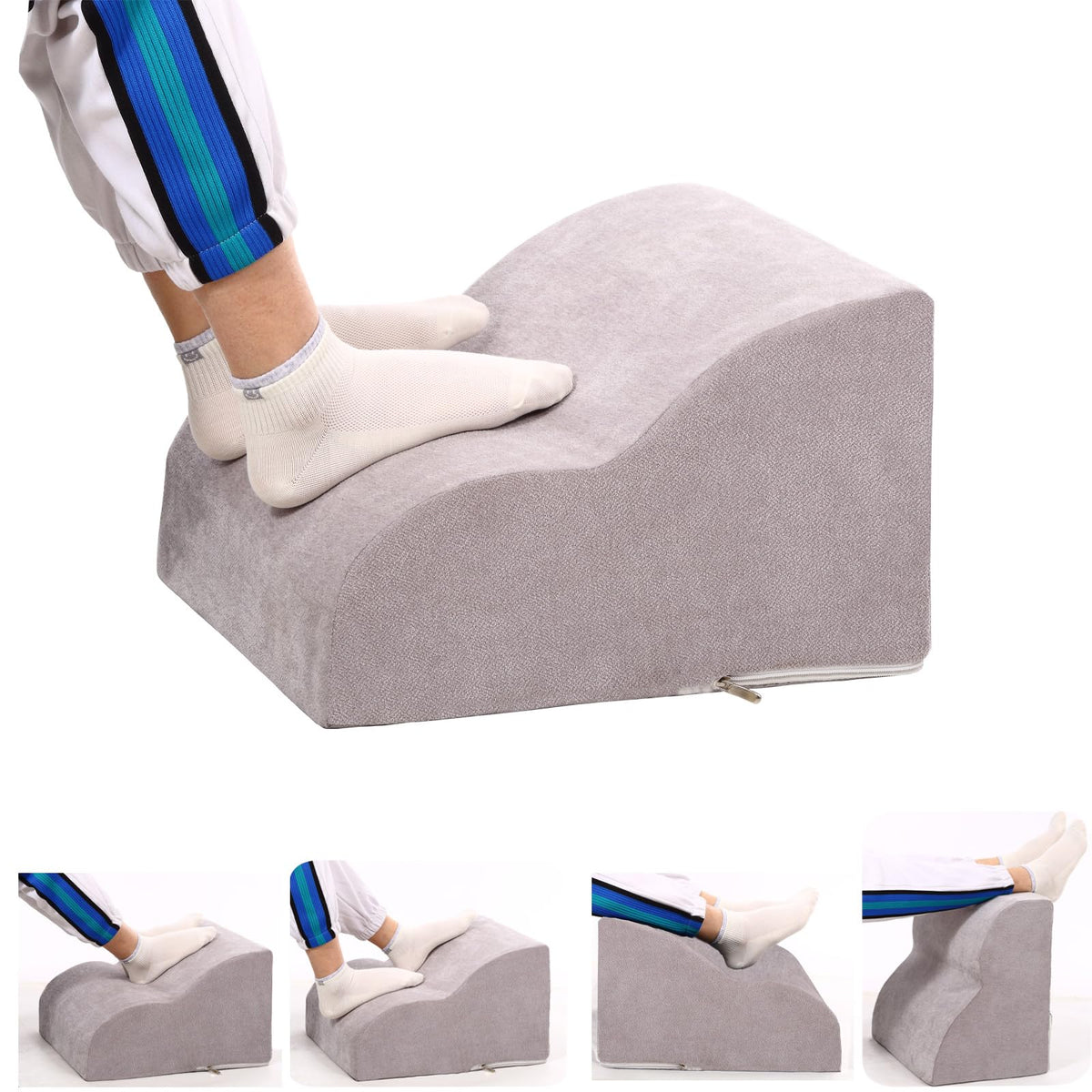 Foot Rest for Under Desk at Work.Multifunctional 3-Tier Foot Stool