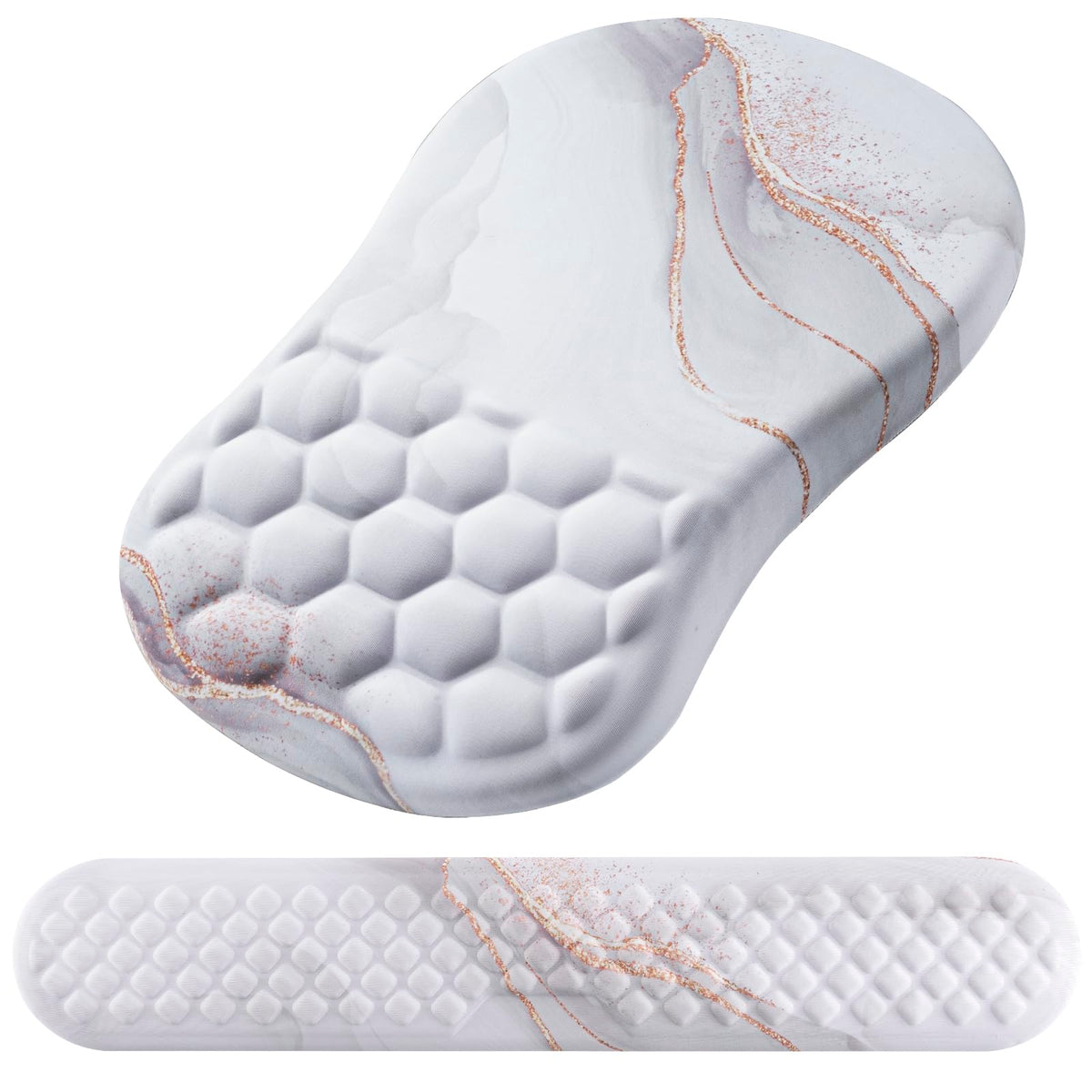 Ergonomic Mouse Pad with Wrist Support and Keyboard Wrist Rest Set