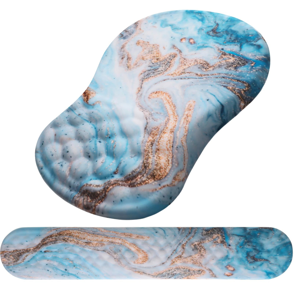 Ergonomic Mouse Pad with Wrist Support and Keyboard Wrist Rest Set