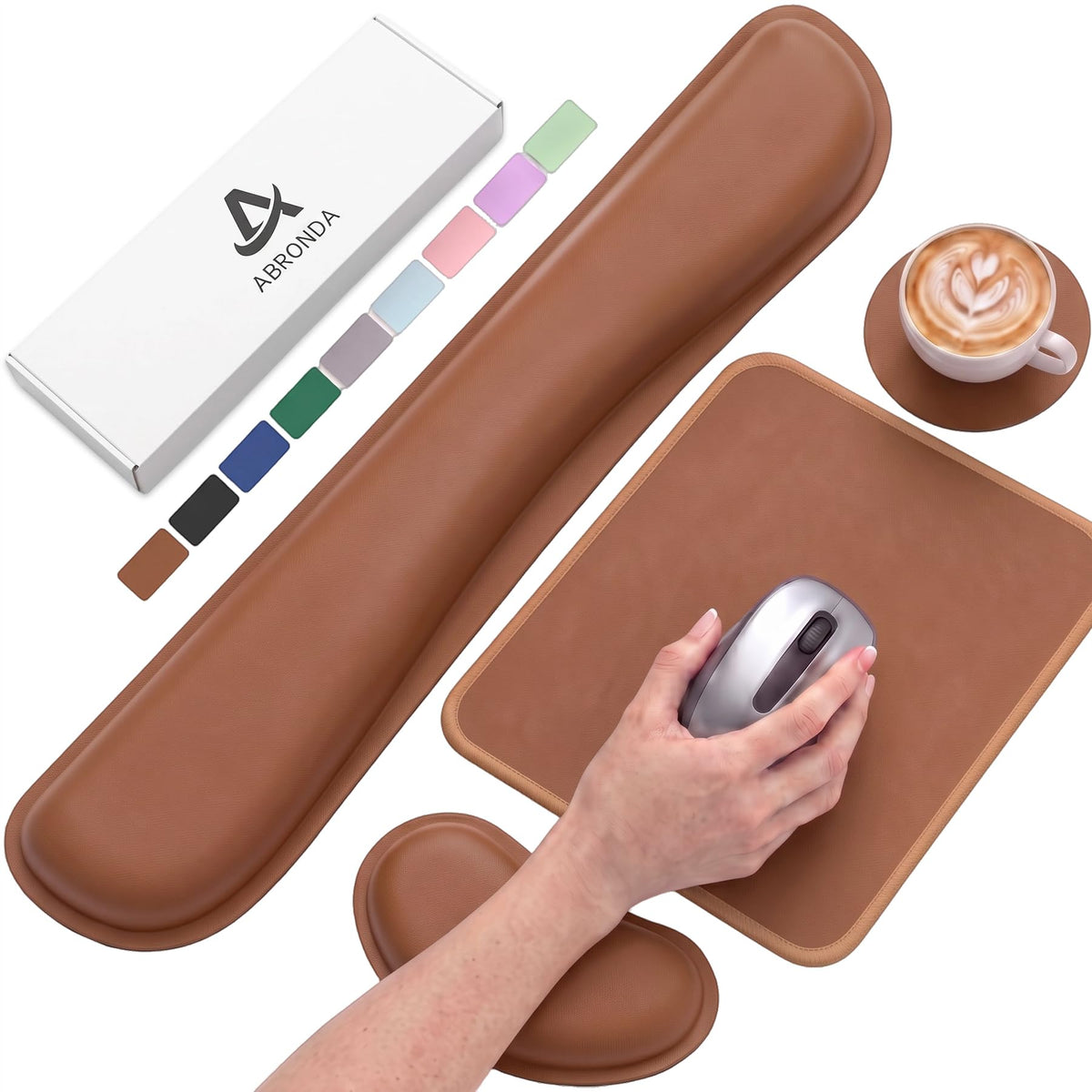 Office Ergonomic Memory Foam Computer Mouse and Keyboard Wrist Rest pad Support Carpal Tunnel, Wrist Rest for Keyboard and Mouse, Wrist Support Set