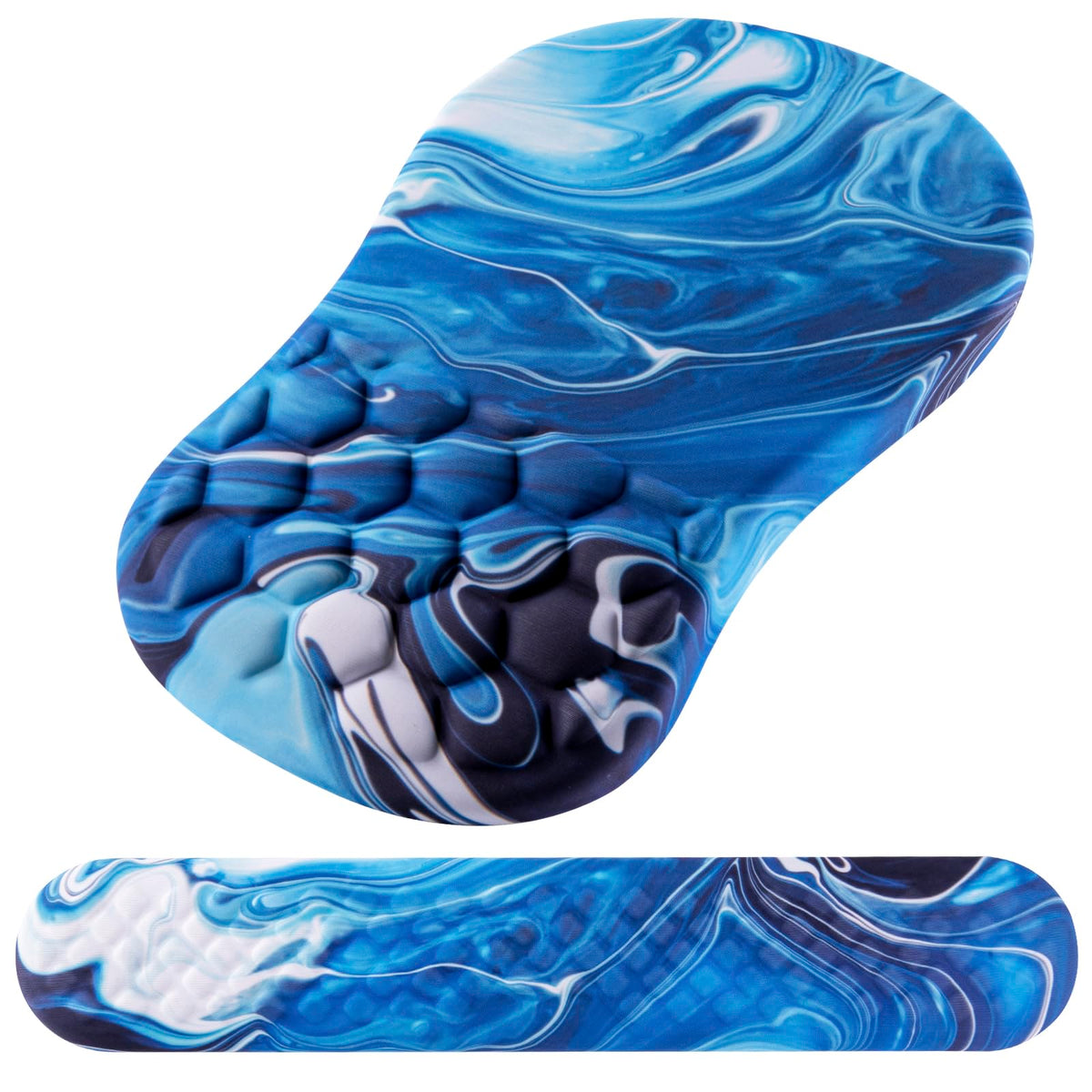 Ergonomic Mouse Pad with Wrist Support and Keyboard Wrist Rest Set
