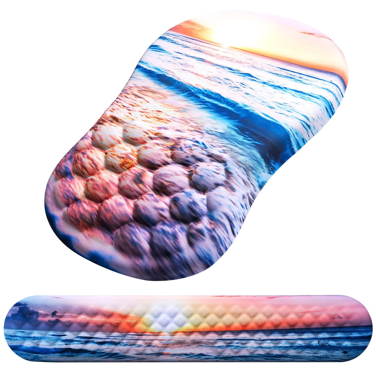 Ergonomic Mouse Pad with Wrist Support and Keyboard Wrist Rest Set