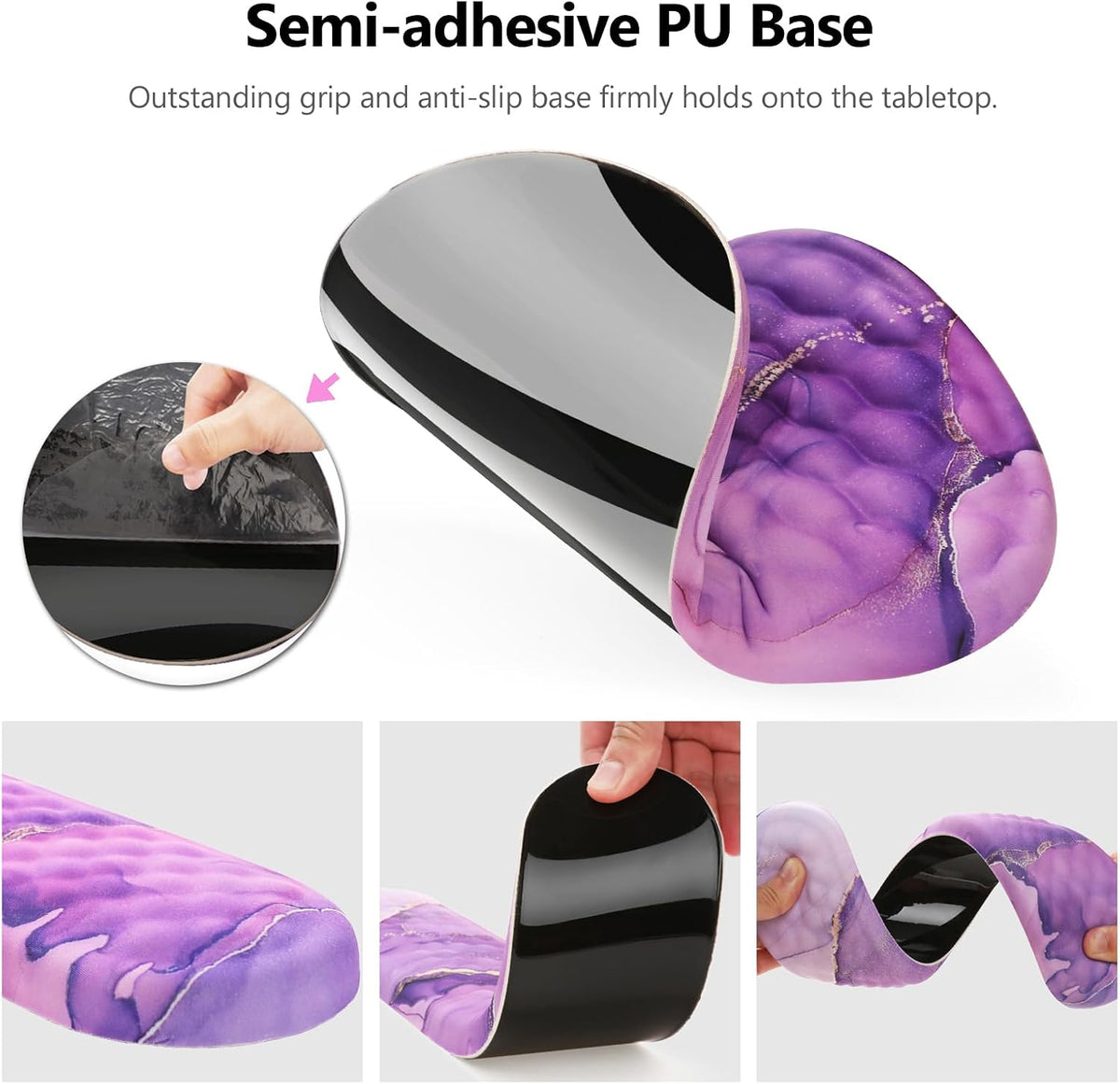 Ergonomic Mouse Pad with Wrist Support and Keyboard Wrist Rest Set