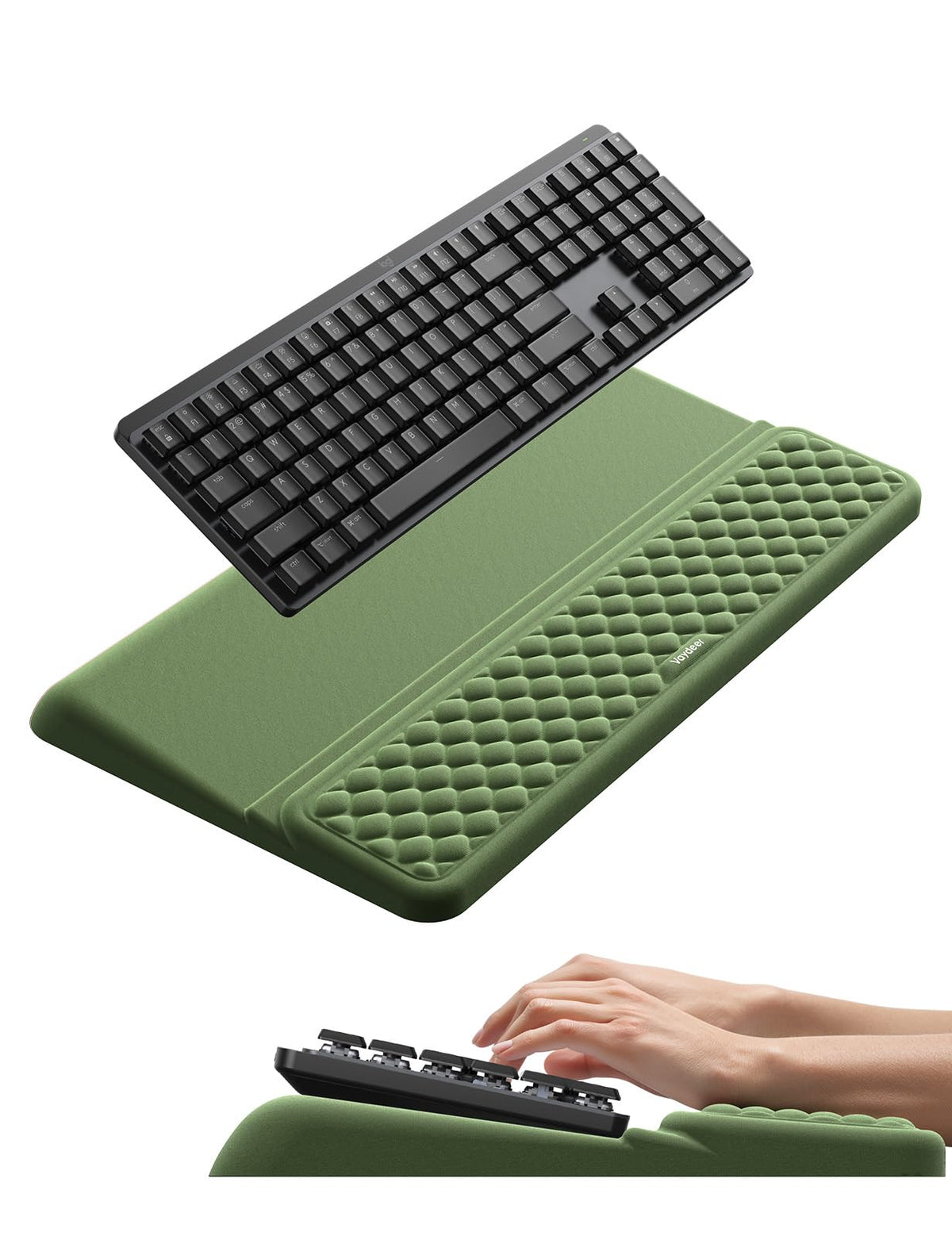Vaydeer Wrist Rest with Keyboard Stand Computer Ergonomic Wrist Support Pad