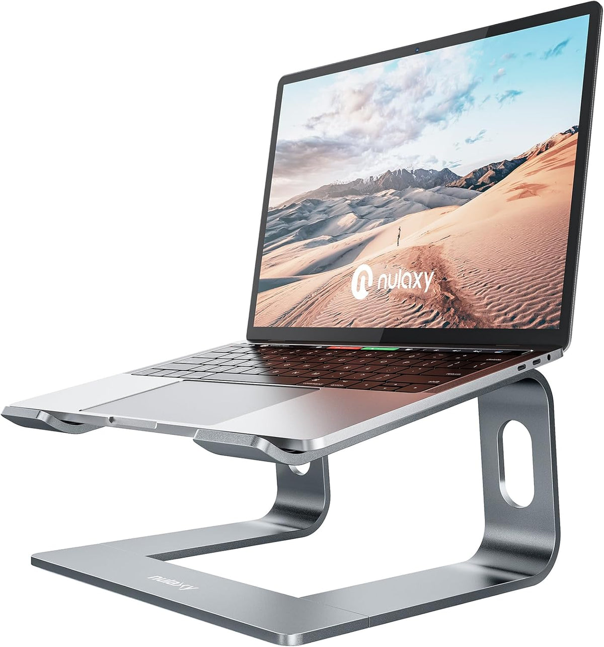 Nulaxy Full Aluminum Laptop Stand, Stable Support to 22 lbs, Open Cooling