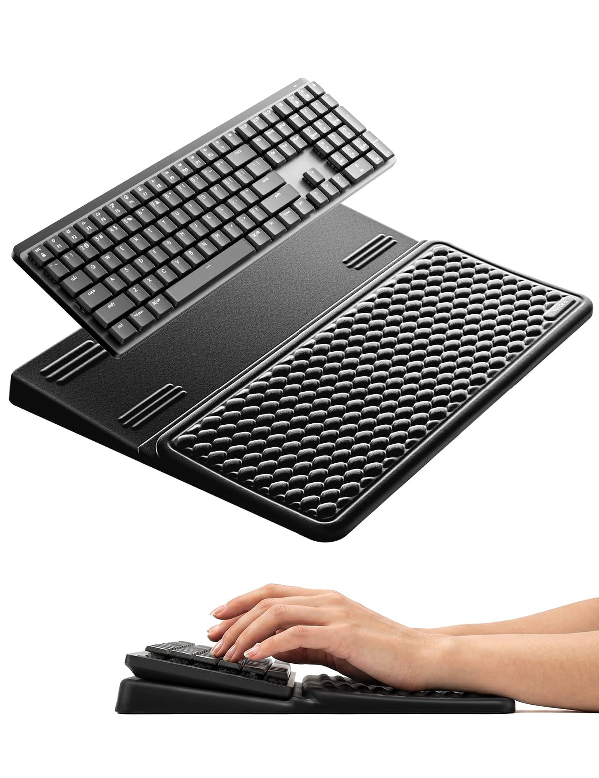 Vaydeer Wrist Rest with Keyboard Stand Computer Ergonomic Wrist Support Pad
