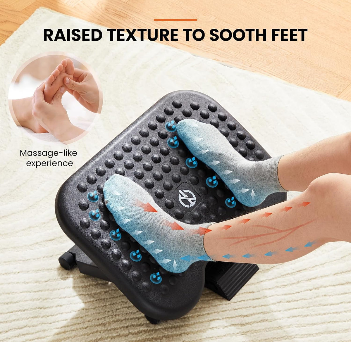 ErGear Adjustable Footrest Under Desk with 3 Height Settings
