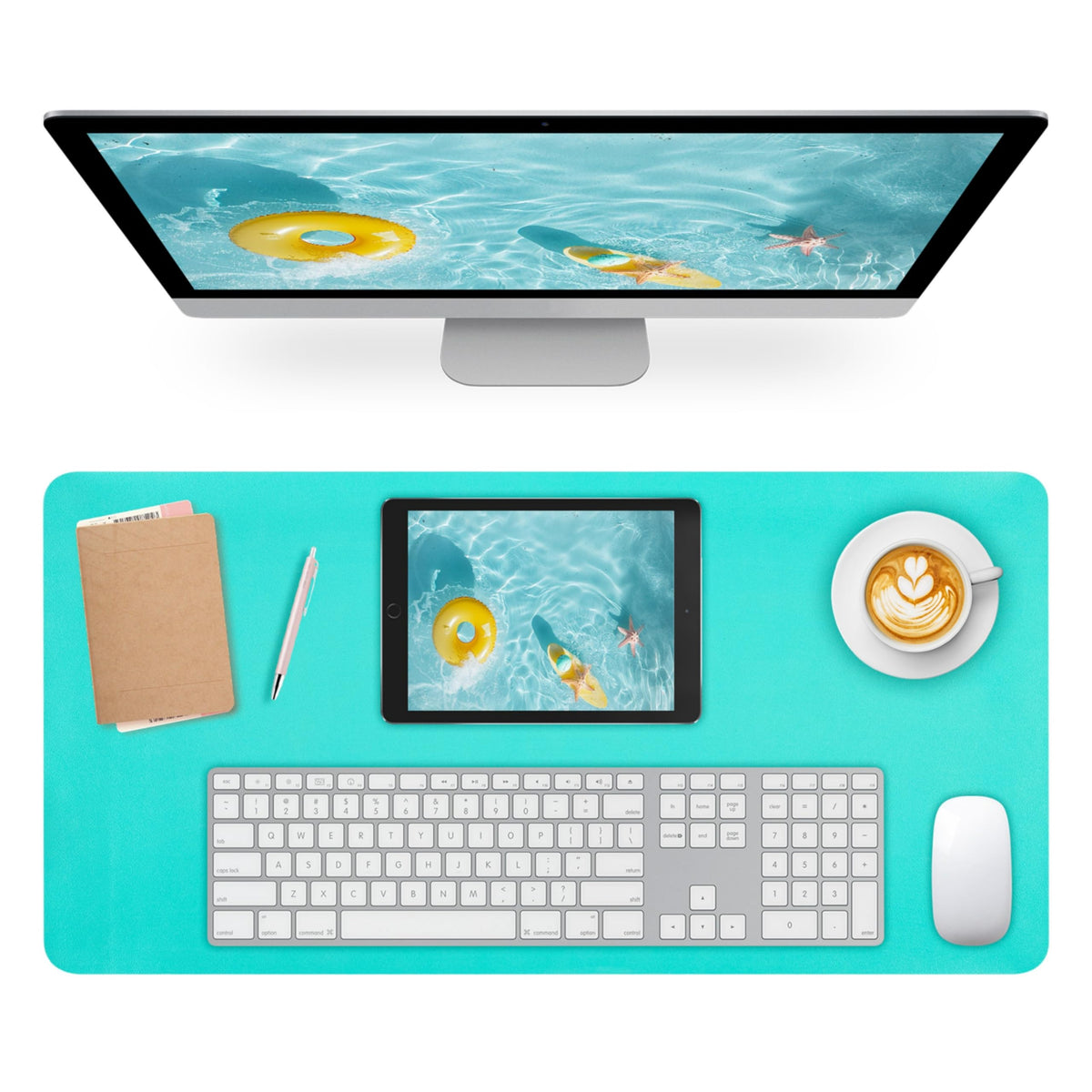 Mouse Pad and Keyboard Wrist Rest, 3-in-1 Keyboard and Mouse Pad