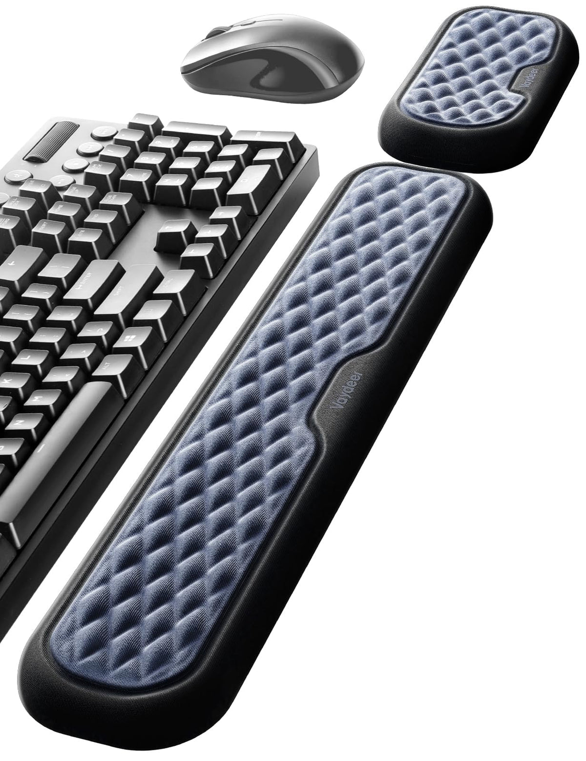 Vaydeer Wrist Rest for Keyboard and Mouse, Computer Ergonomic Wrist Support Pad, Soft Memory Foam Arm Cushion for Desk, Palm Hand Office Laptop Typing