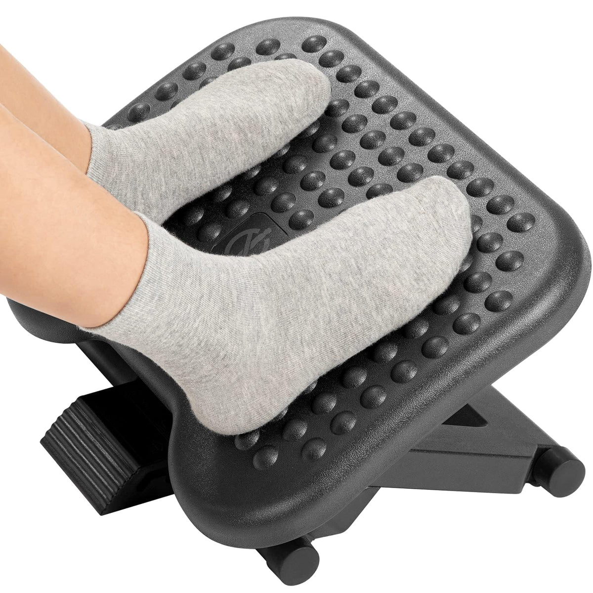 HUANUO Adjustable Foot Rest for Under Desk with 3 Height Position, White