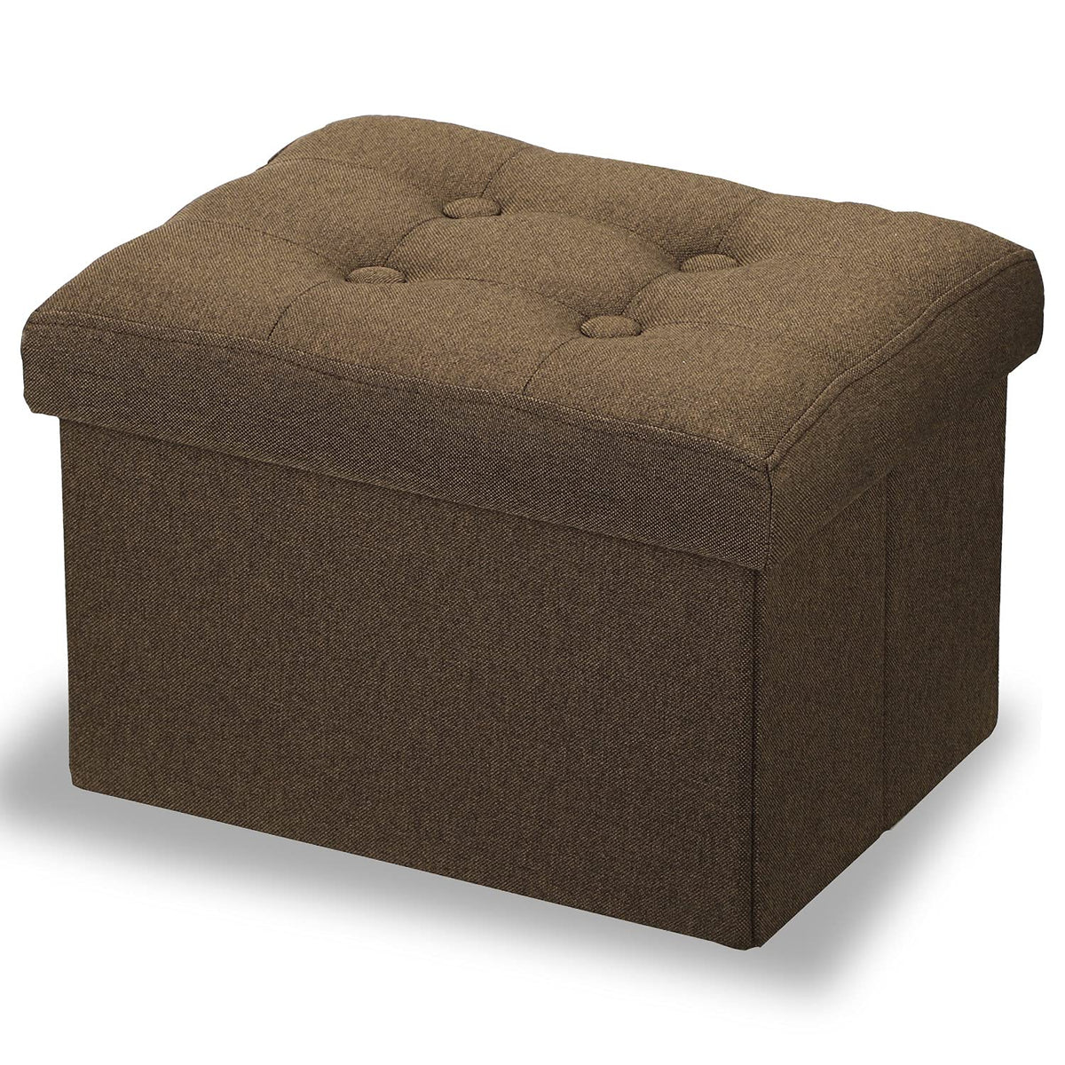 LINMAGCO Ottoman with Storage Small Foot Rest Stool Under Desk Stool Short Folding Footrest for Living Room Bedroom Home Office Dorm Dark Gray 16X12X12IN