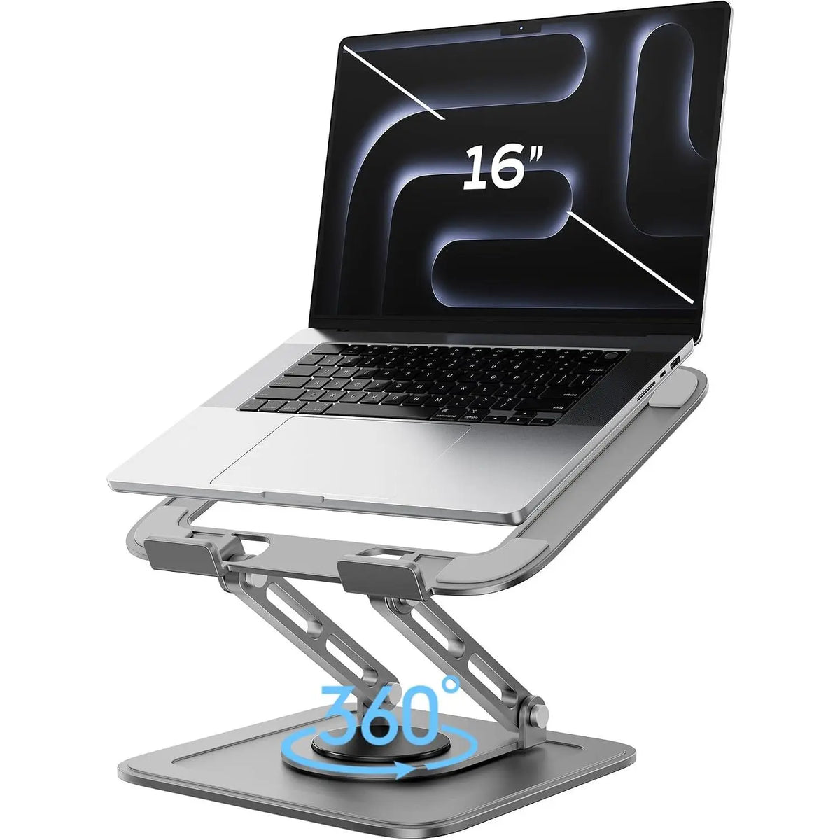 Adjustable Laptop Stand,  Stand with 360 Rotating Base