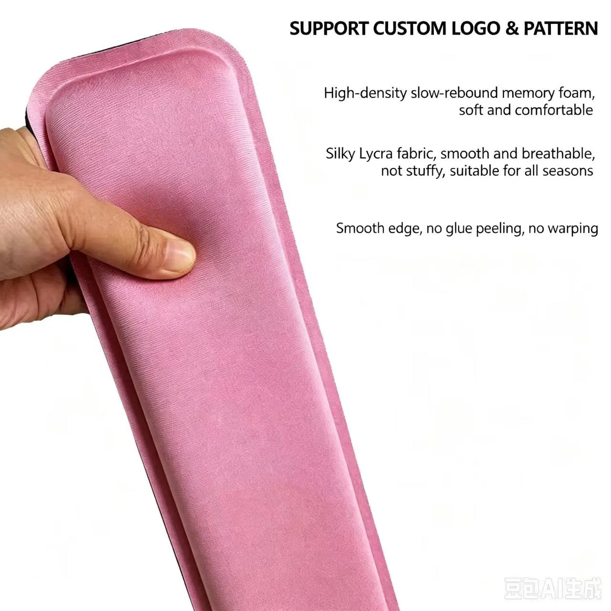 Ergonomic Memory Foam Keyboard Wrist Rest, Cloud-Like Slow Rebound Mouse Pad, Comfortable Non-Slip Wrist Support, Ideal for Long Hours Use