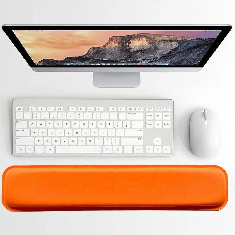 Ergonomic Memory Foam Keyboard Wrist Rest, Cloud-Like Slow Rebound Mouse Pad, Comfortable Non-Slip Wrist Support, Ideal for Long Hours Use