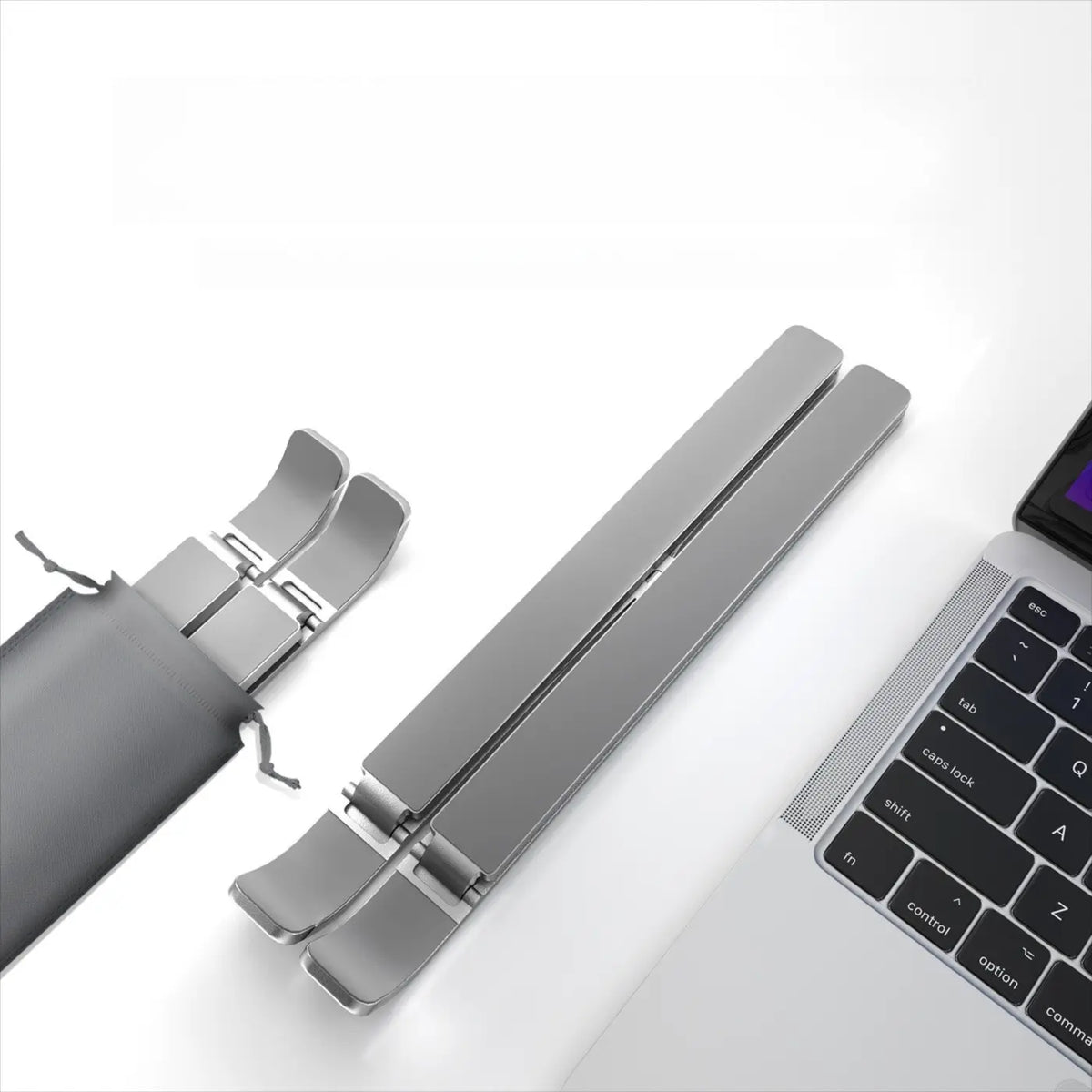 Foldable Laptop Stand Holder Riser Portable Adjustable Aluminum Notebook Stand Computer Stand 7 Angles for MacBook Tablets